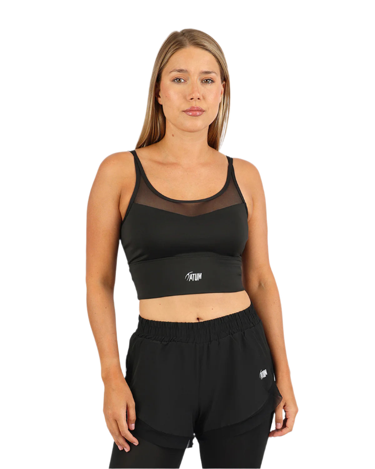 SculptFlex Black Crossback Bra-Atum -29836314