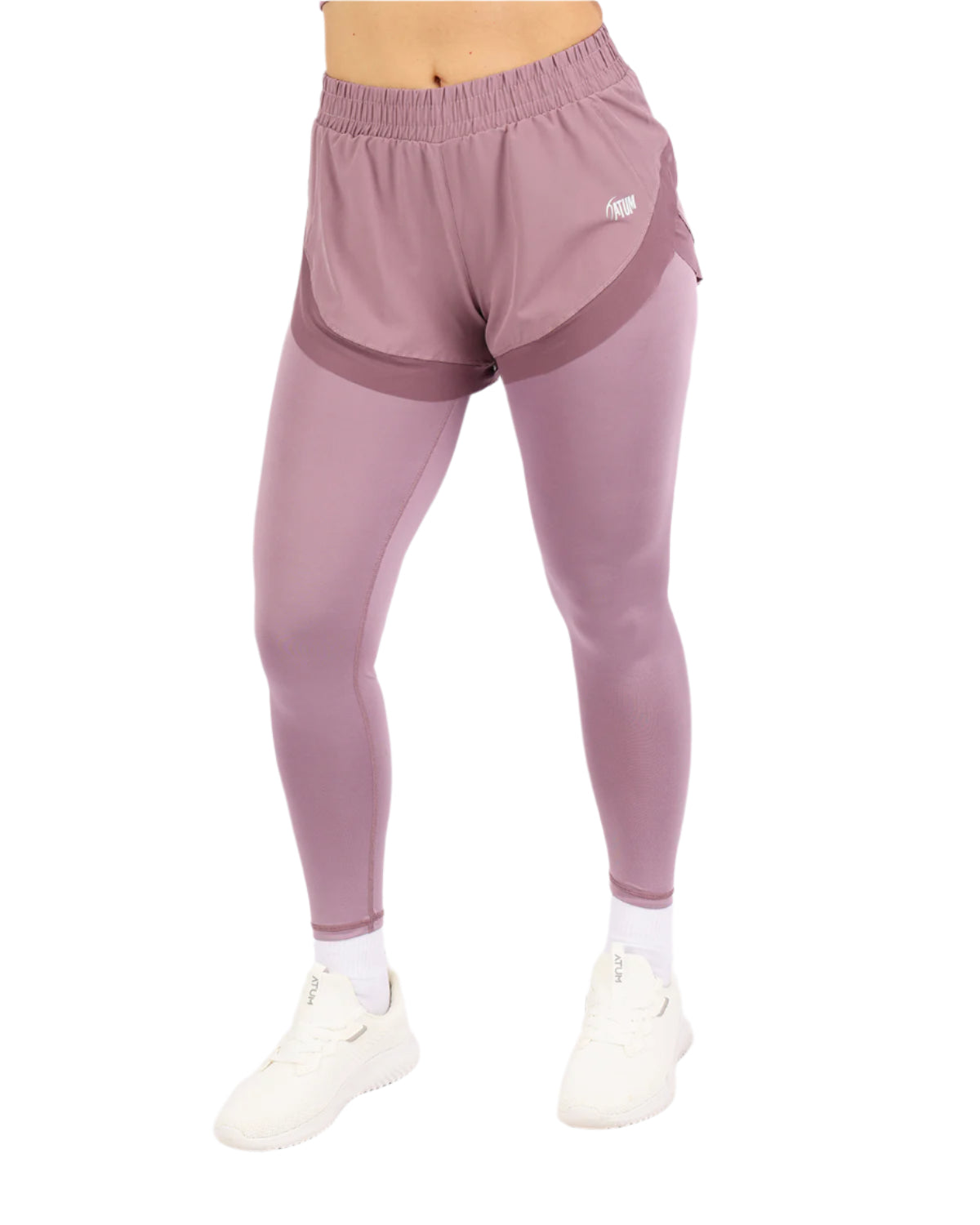 Pocket Wave Skort Purple Leggings-Atum -22334444
