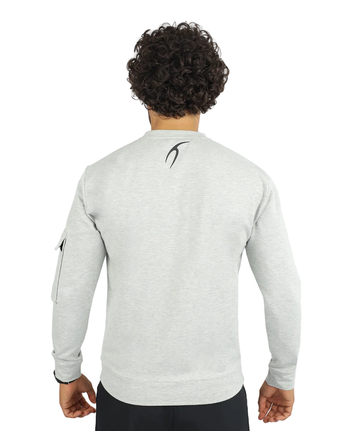 Men's Long-Sleeve Gray T-Shirt-Atum -99531306