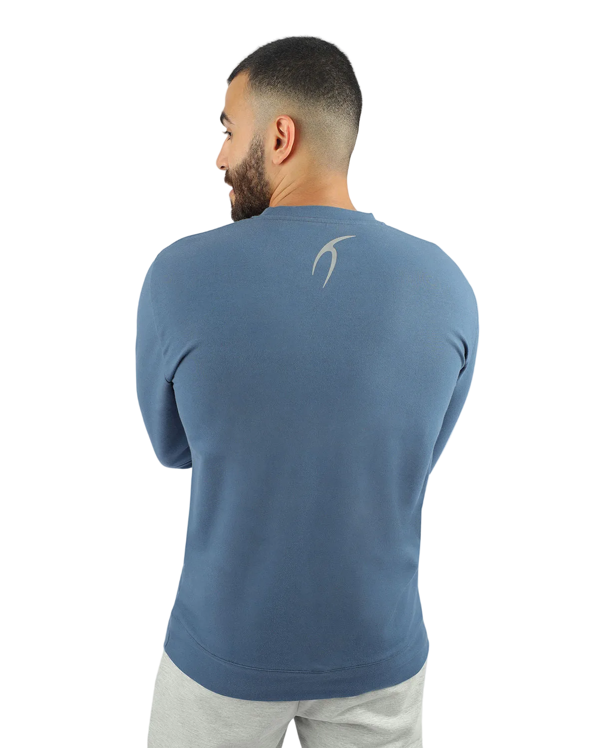 Men's Long-Sleeve Navy T-Shirt-Atum -55746593