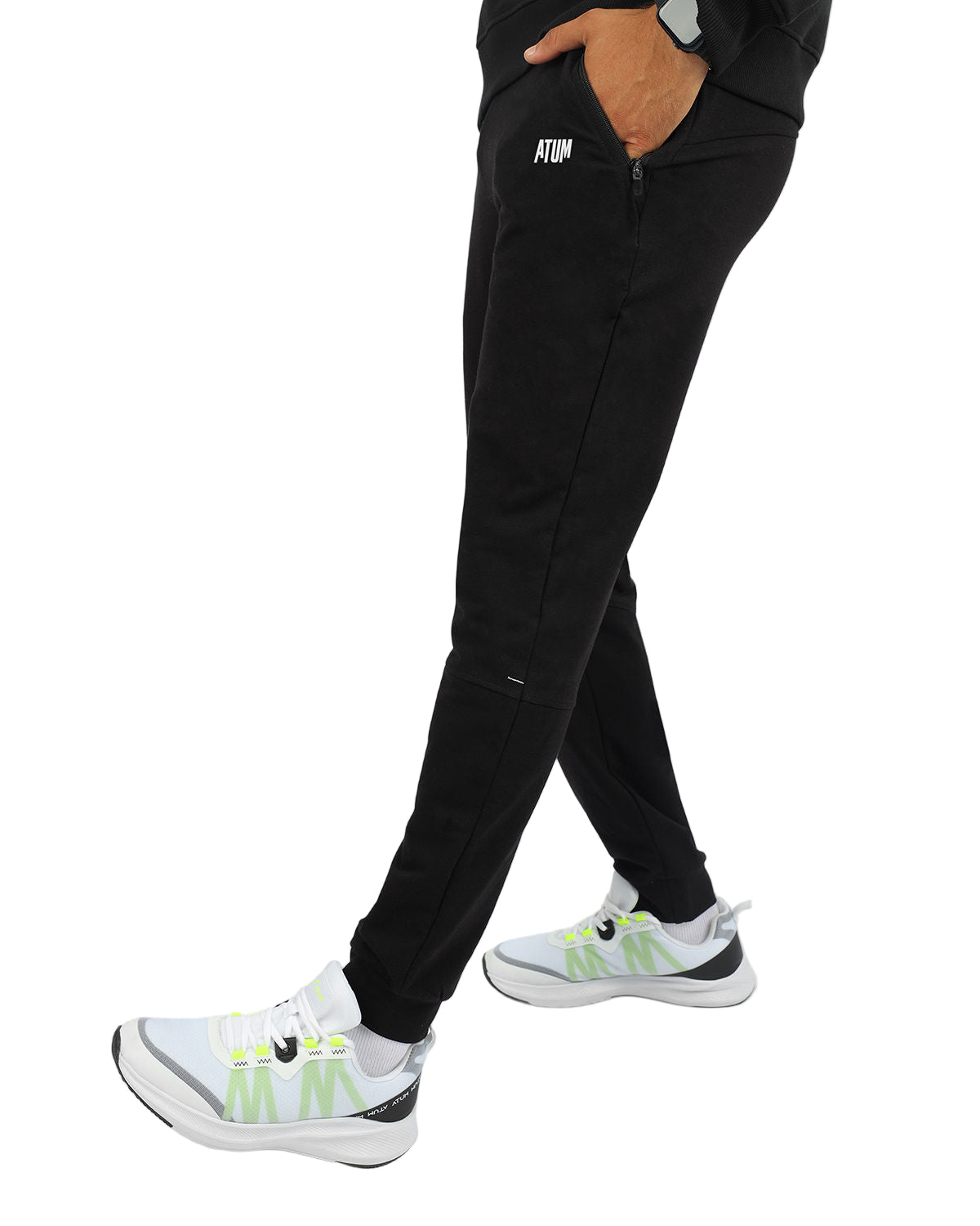 Men's Essential Black Jogger Pants-Atum -48685636
