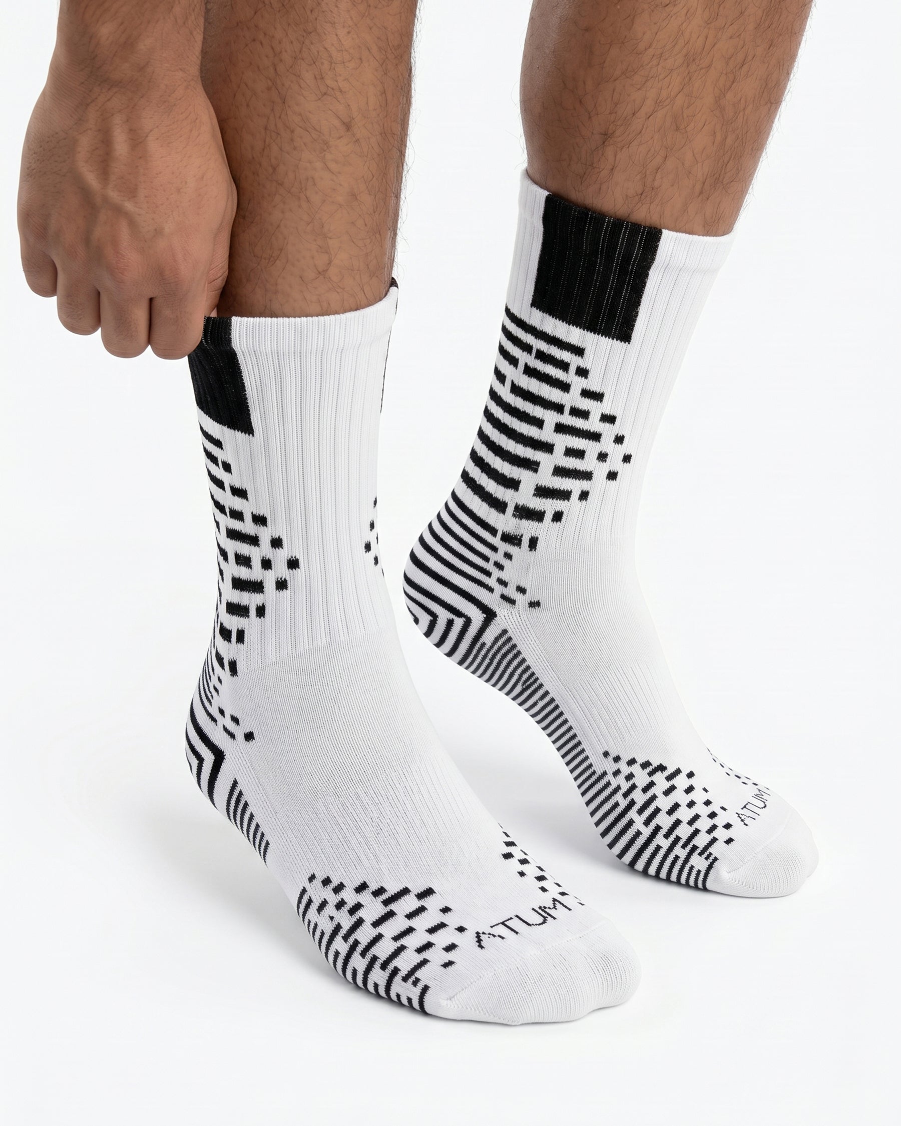 Adults Unisex Long White-Tex Training Socks-Atum -85434375