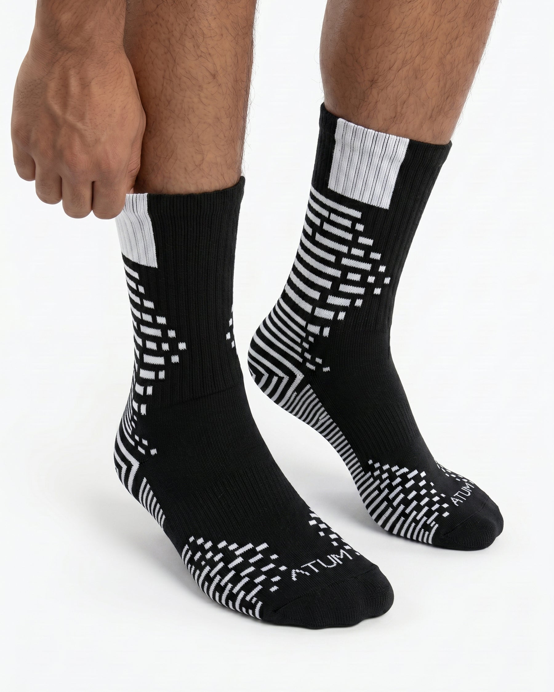 Adults Unisex Long Black-Tex Training Socks-Atum -35449551