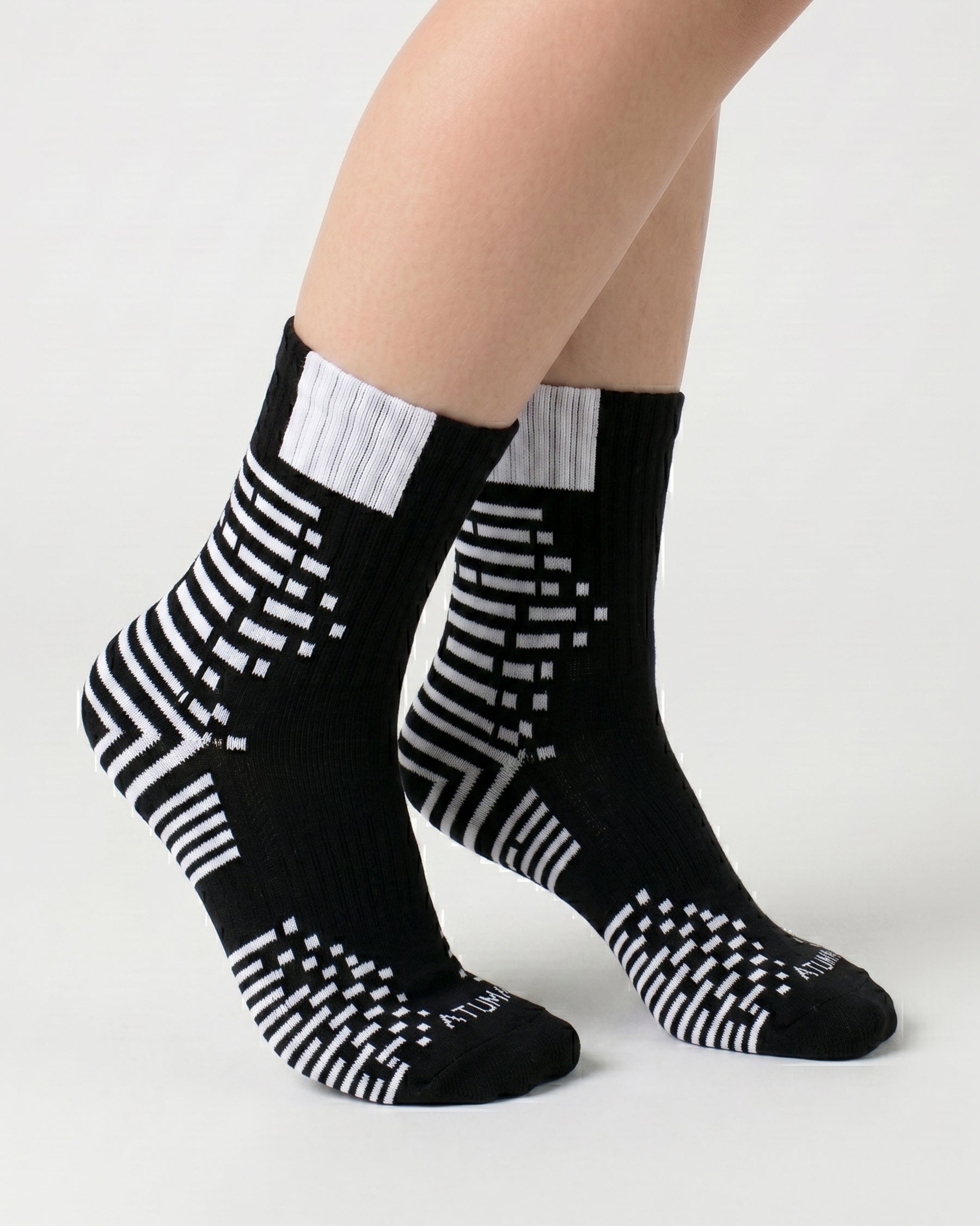 Kids Mid-Crew Black-Tex Training Socks