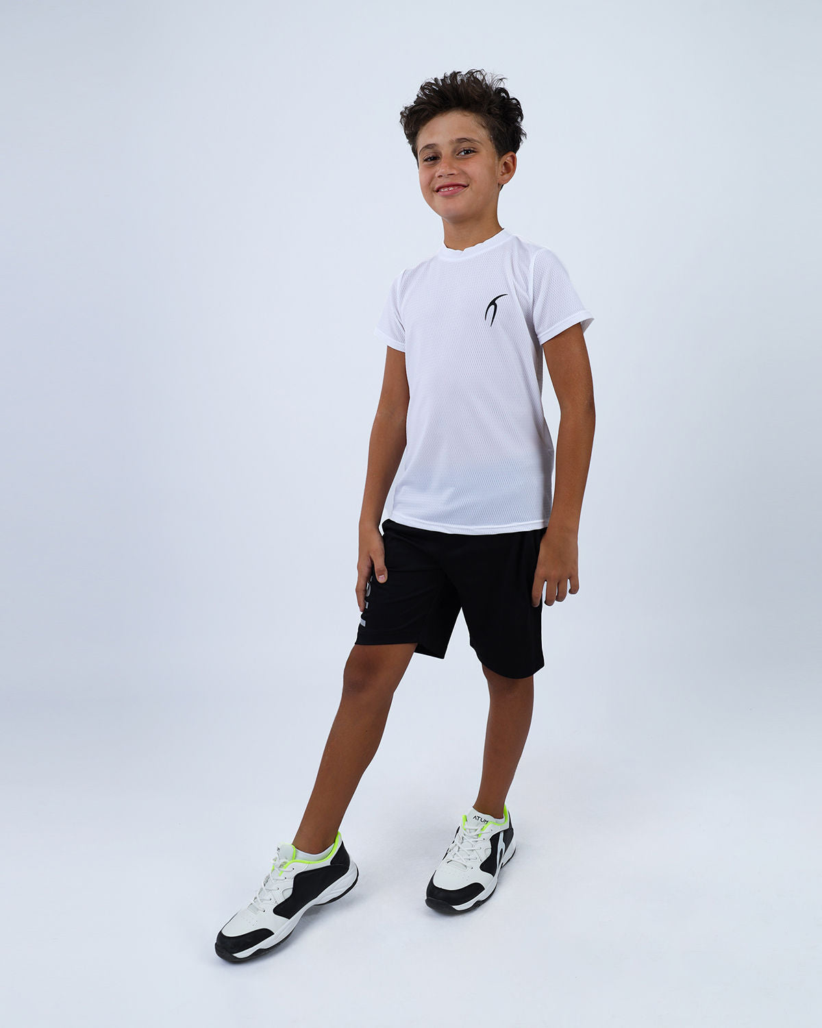Crew Neck Short Sleeve Breathable Top-Atum -93425550