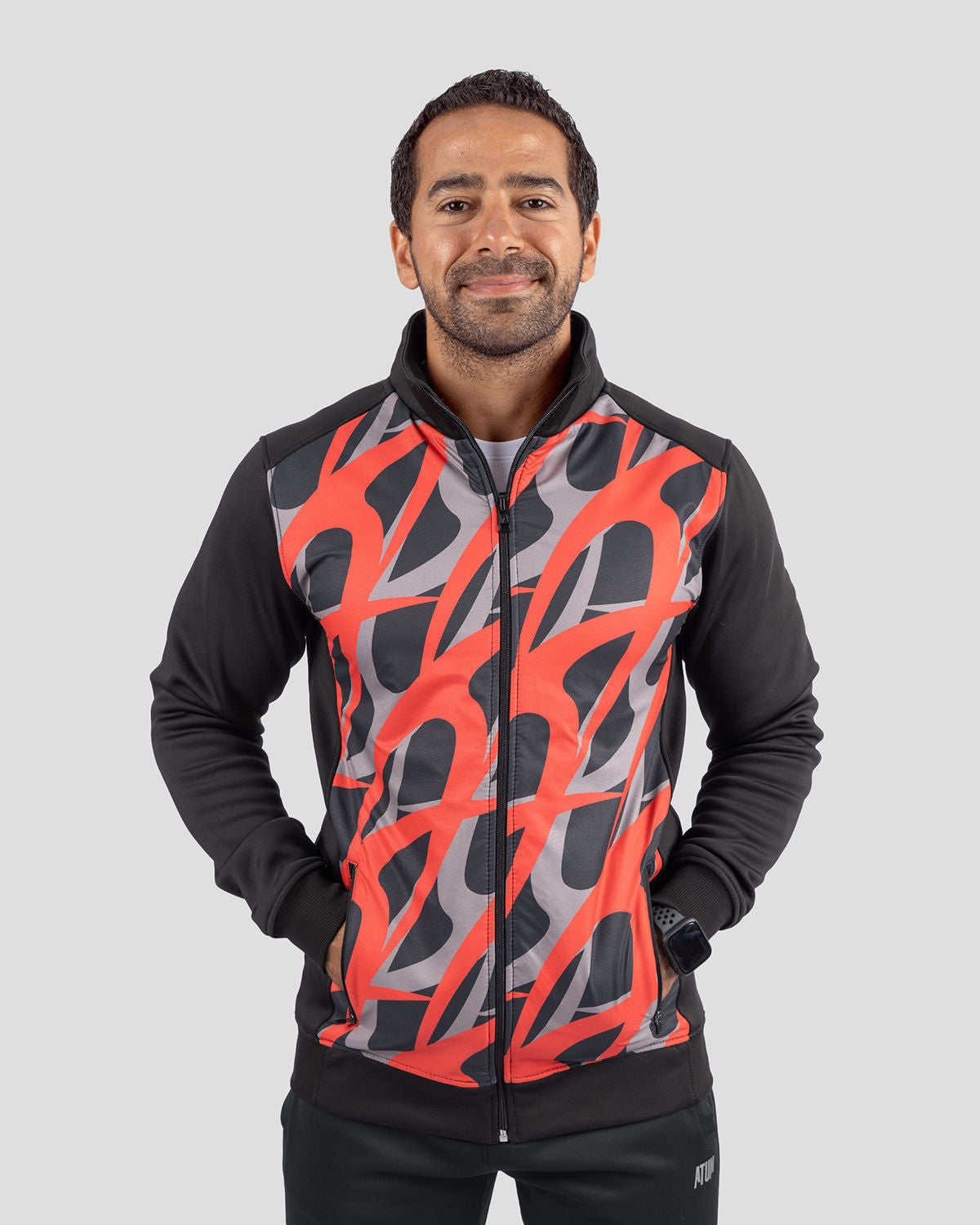Men's Printed Jacket-Atum -80598698