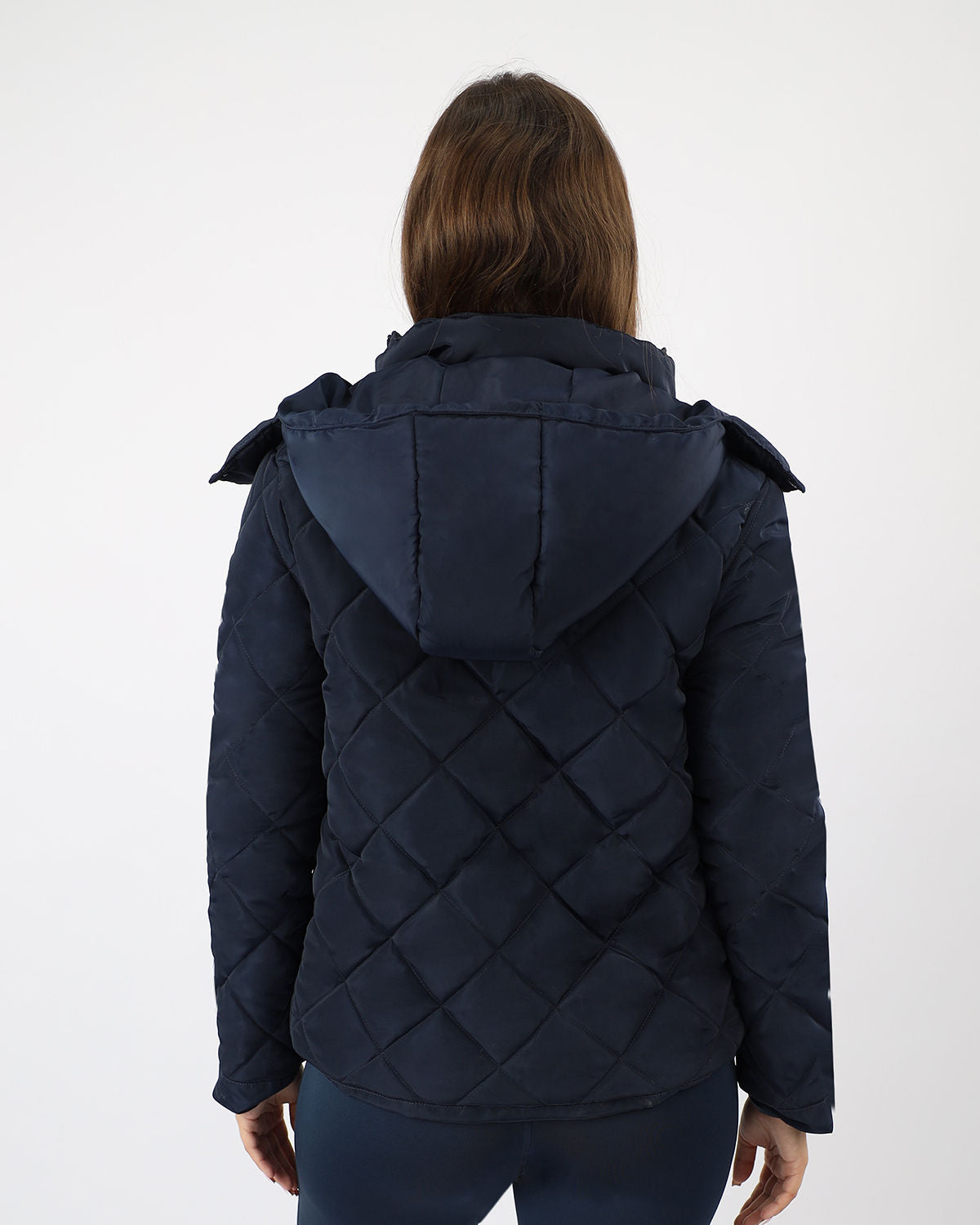 Women's Puffer Navy Jacket-Atum -17514817