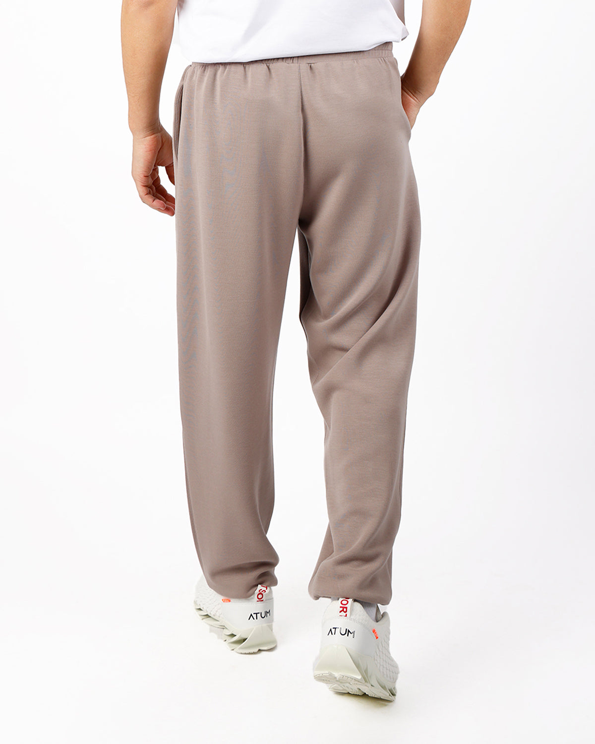 Relaxed Motion Taupe Pants-Atum -97244424
