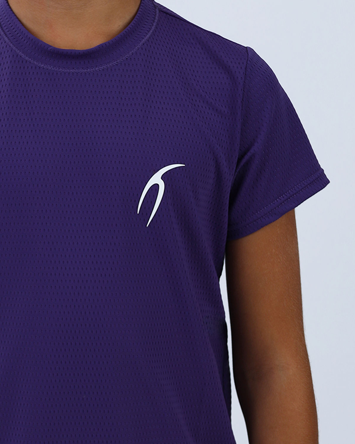 Crew Neck Short Sleeve Breathable Top-Atum -73924335