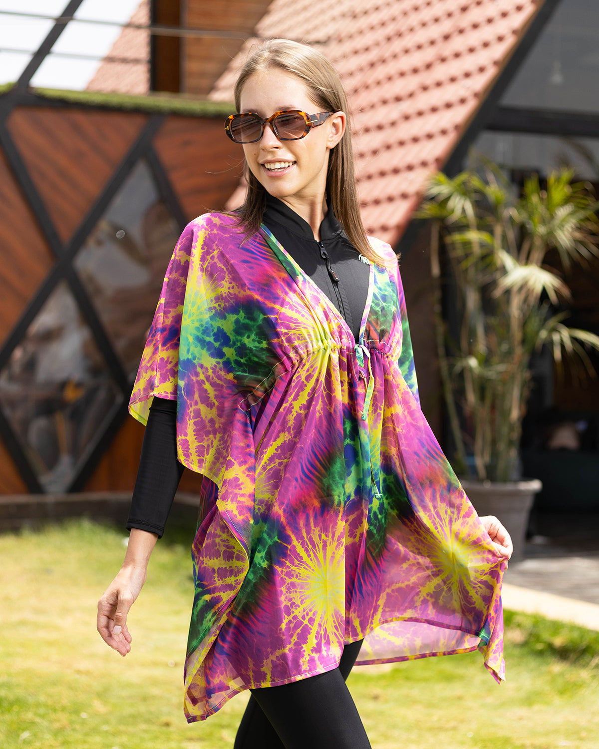 Neon Splash Pink Cover-Up-Atum -77506077