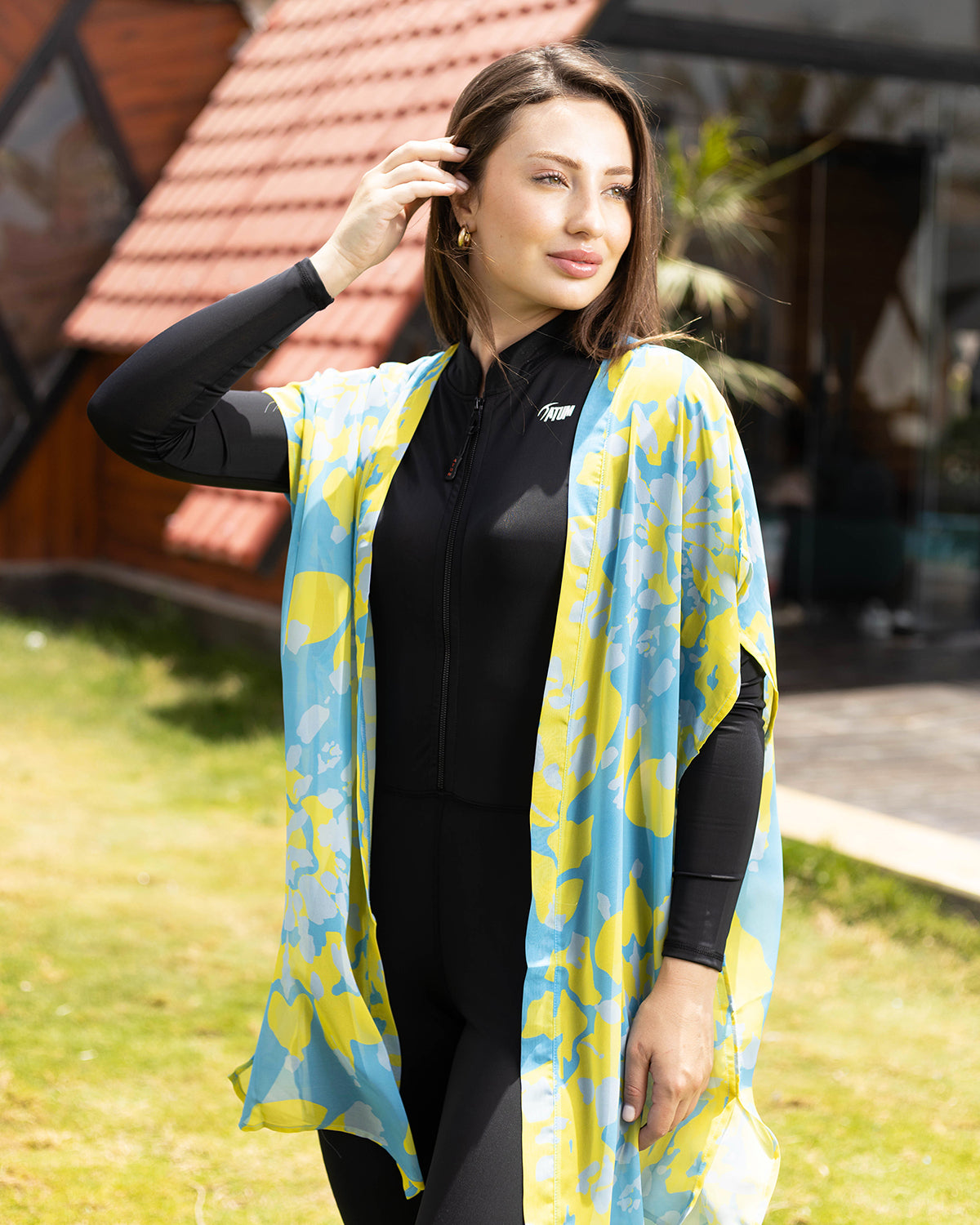 Golden Sands Yellow Kimono-Atum -52593070