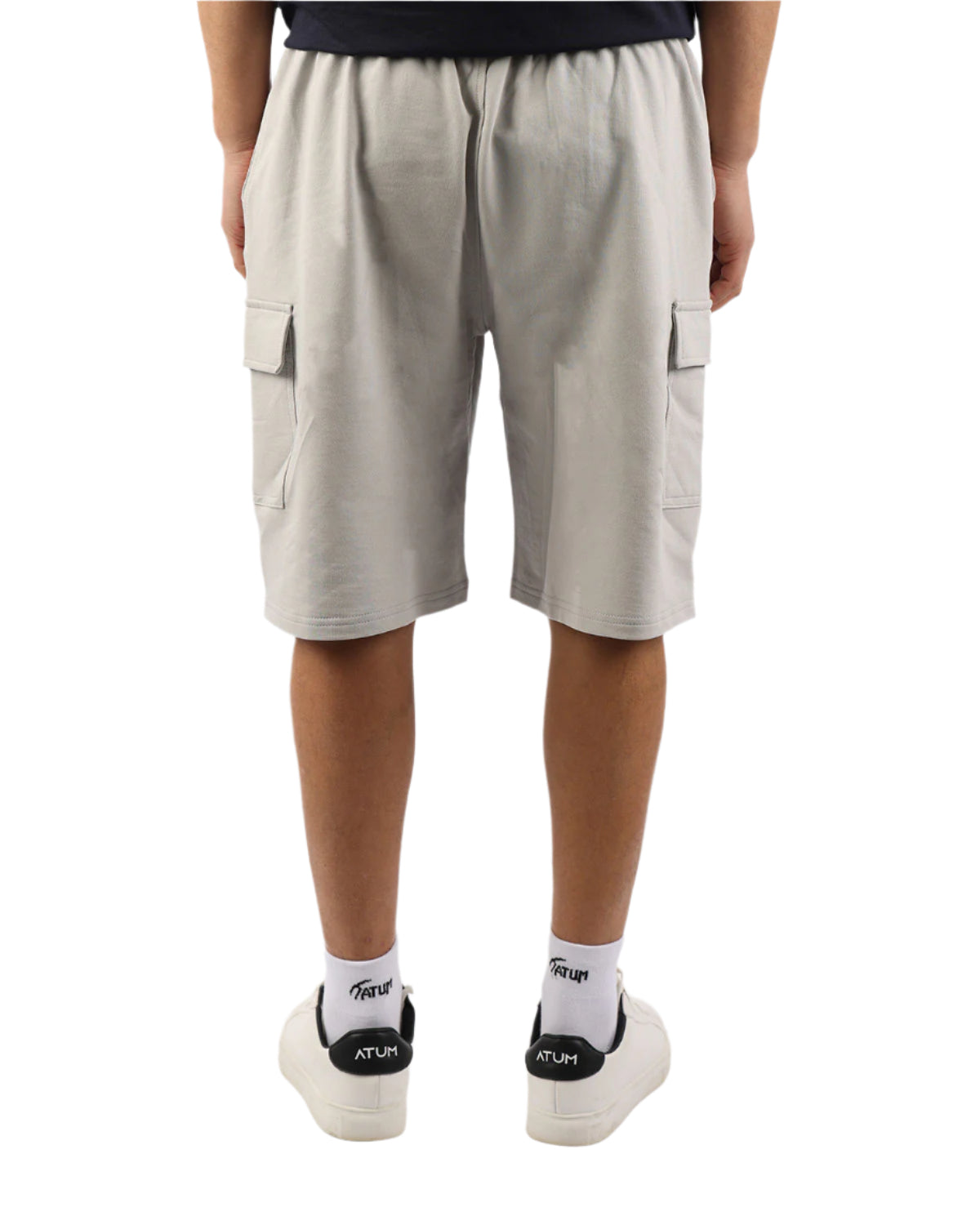 Essential Cargo Men's Gray Shorts-Atum -70700245