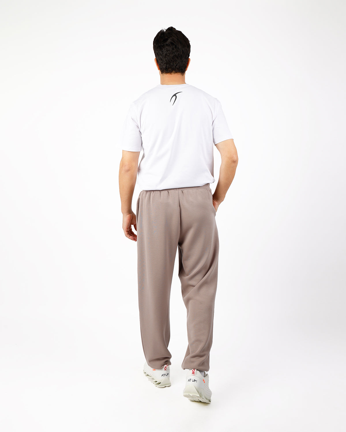 Relaxed Motion Taupe Pants-Atum -11854415