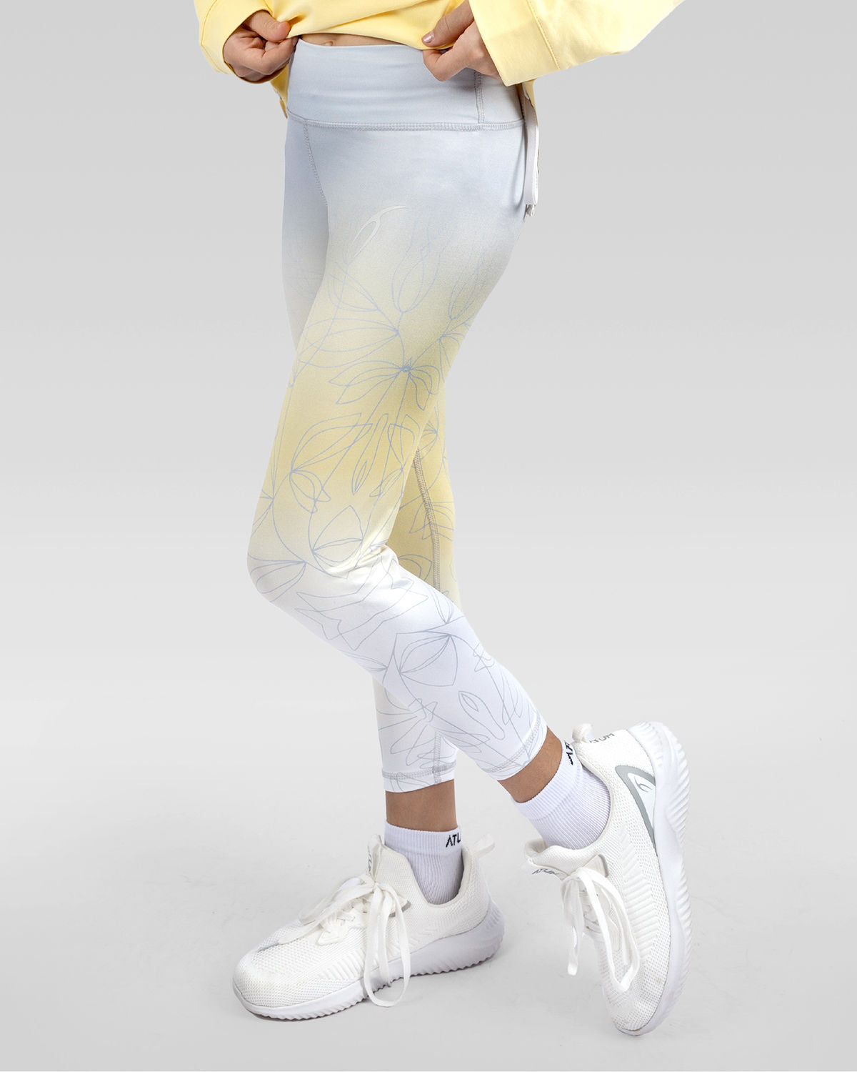 Girl's Gradient Leggings-Atum -73903766