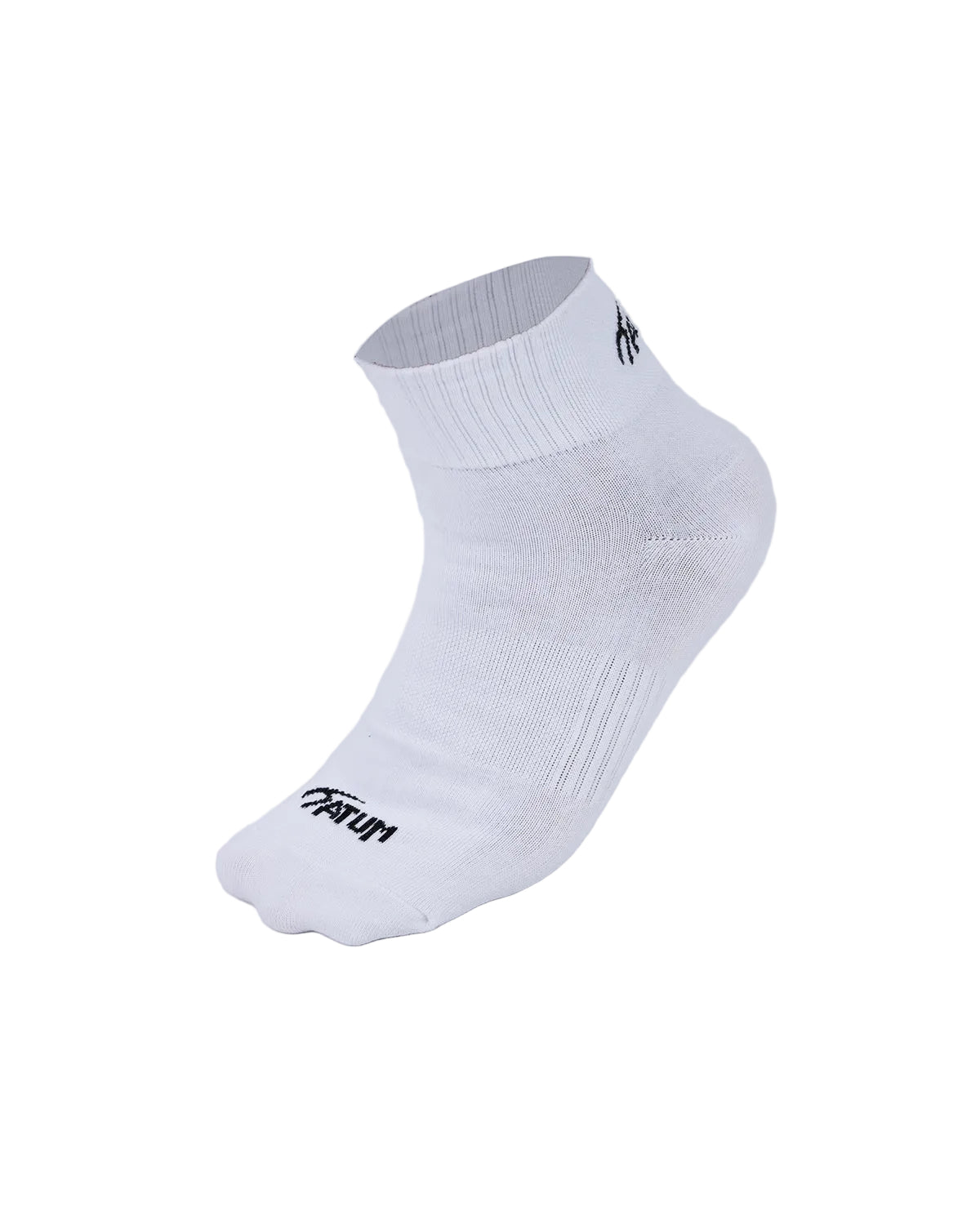 Unisex White Half Socks With Net-Atum -99690062