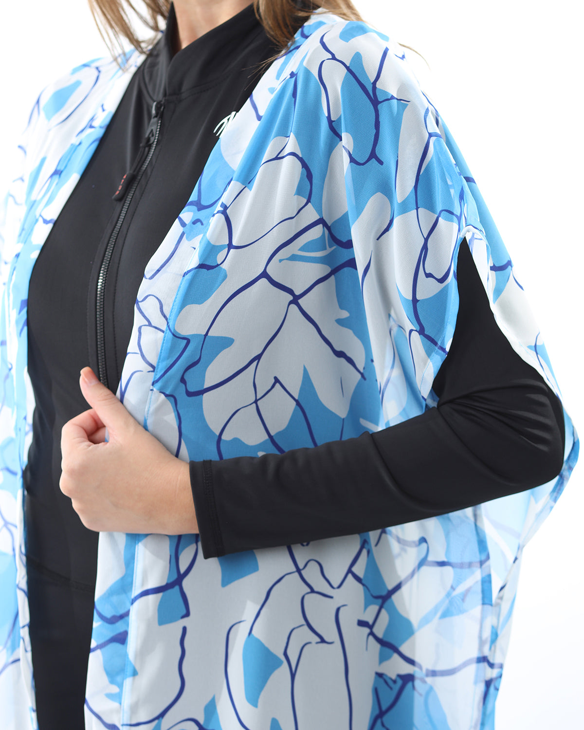 Blue Sky Turquoise Kimono-Atum -90321534