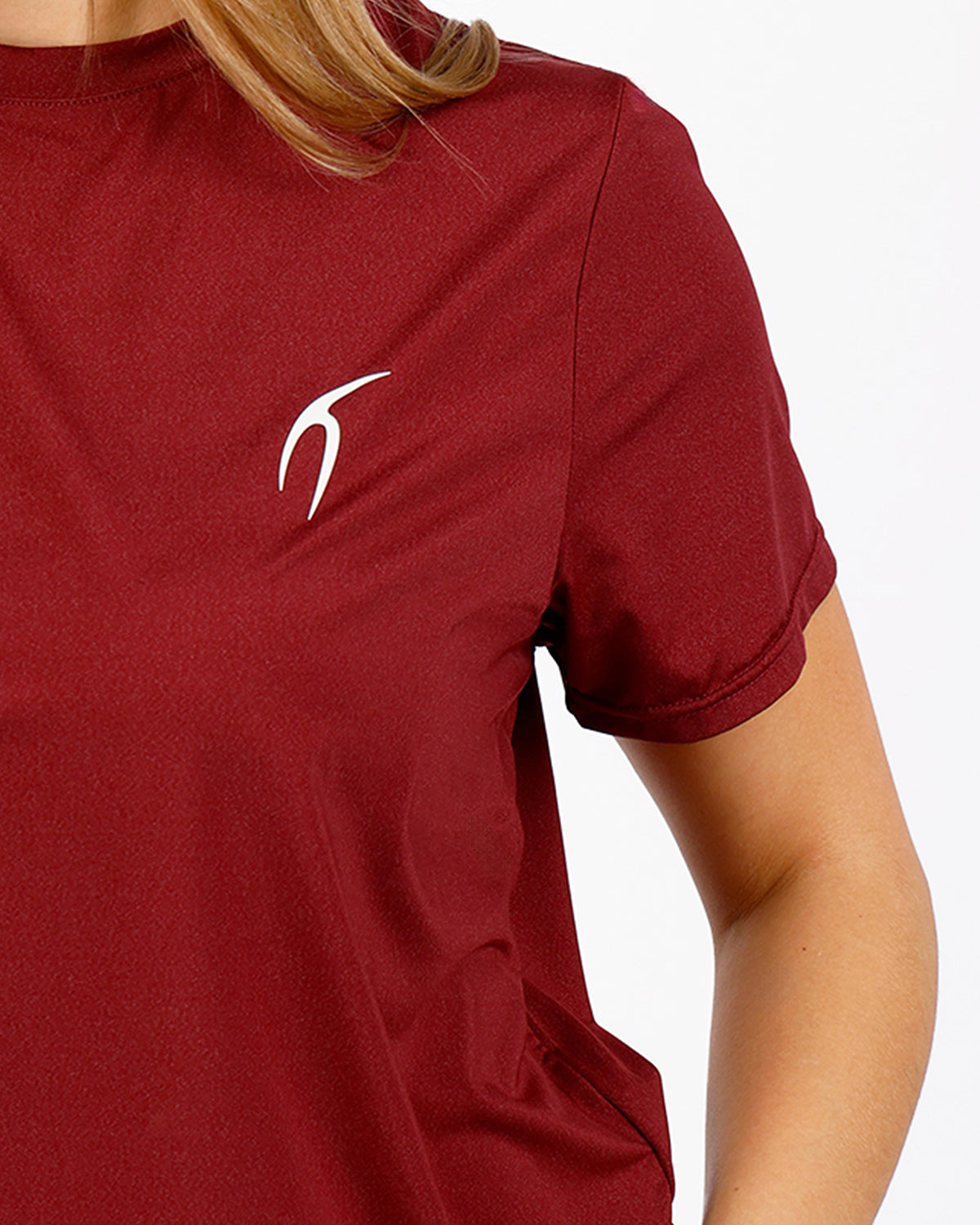 Hyper Short-Sleeves Burgundy Training Top-Atum -67791430