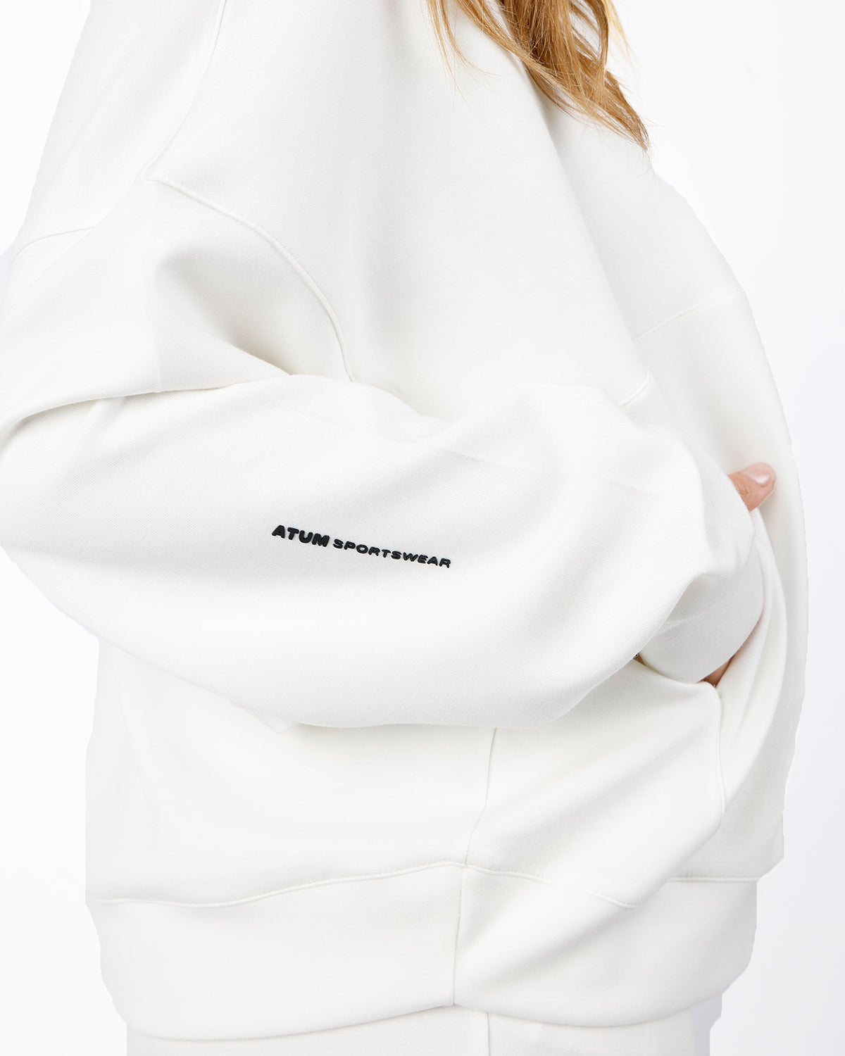 HalfZip Women's White Tracksuit-Atum -74105826
