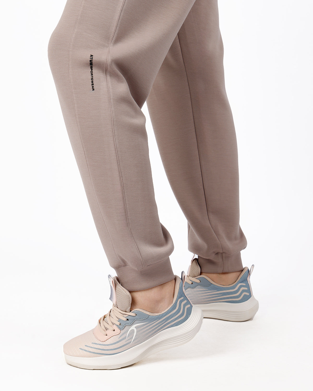 Relaxed Motion Taupe Pants-Atum -17231830