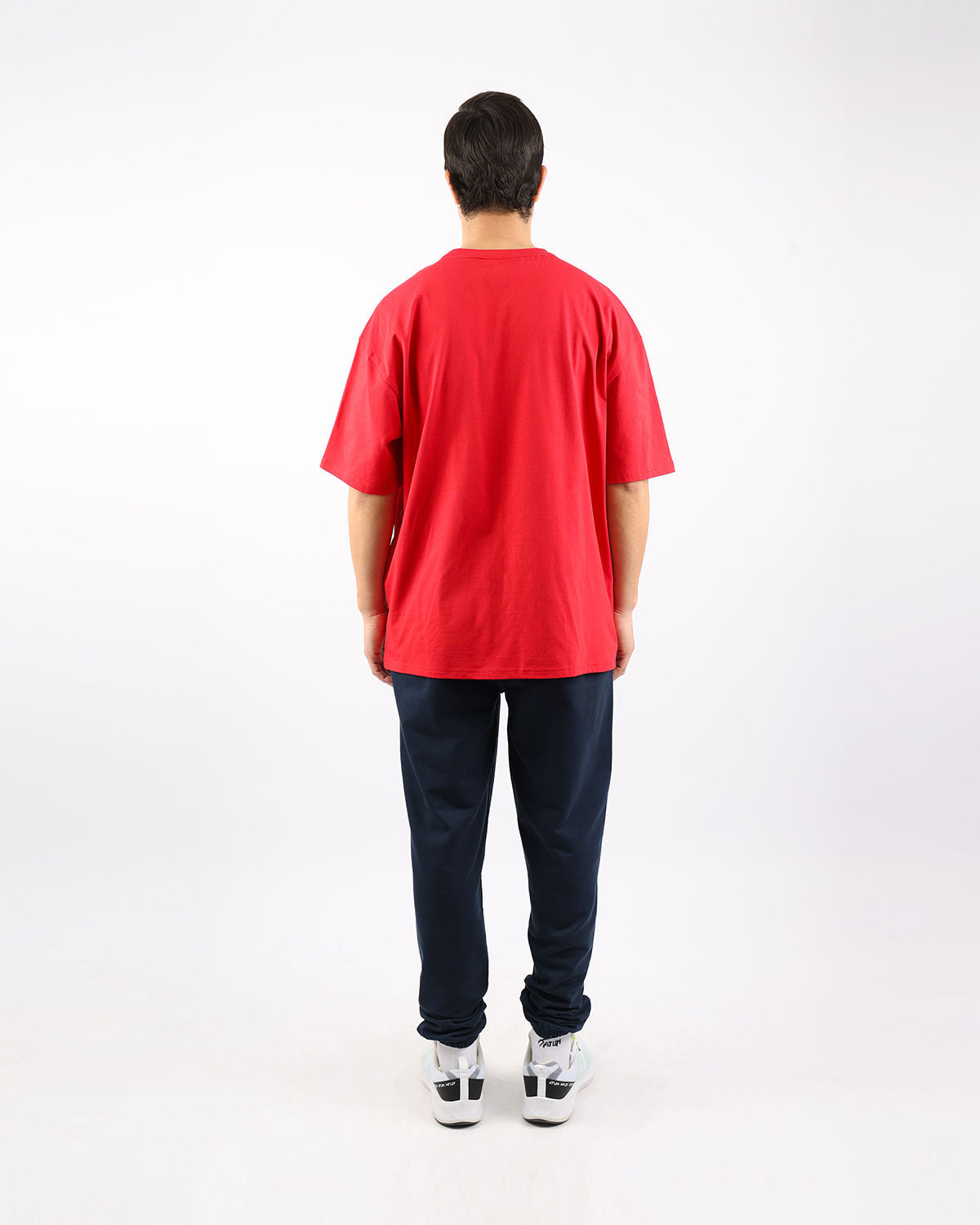 OverSized Basic Men's Red T-Shirt-Atum -93517067