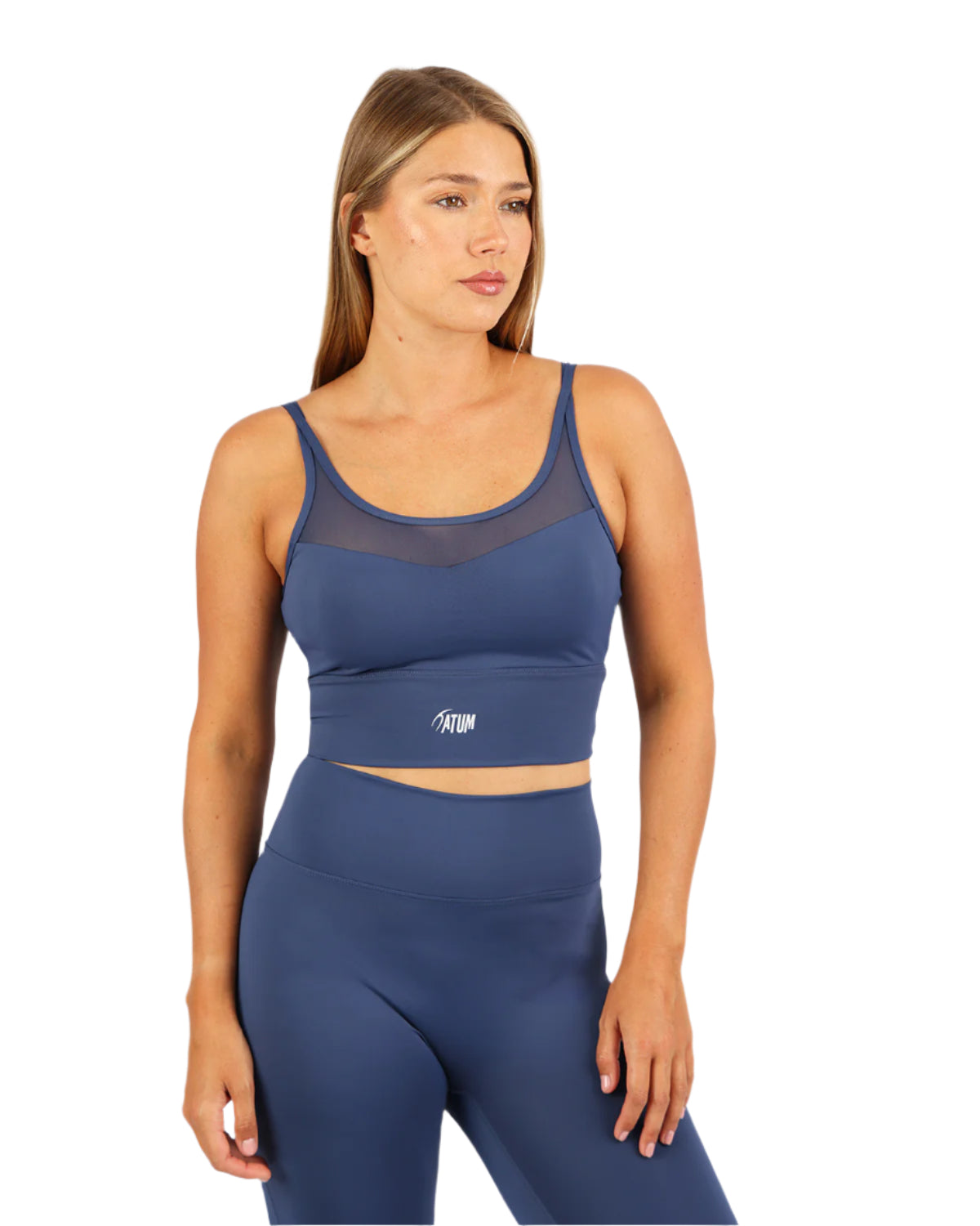SculptFlex Navy Crossback Bra-Atum -76188018