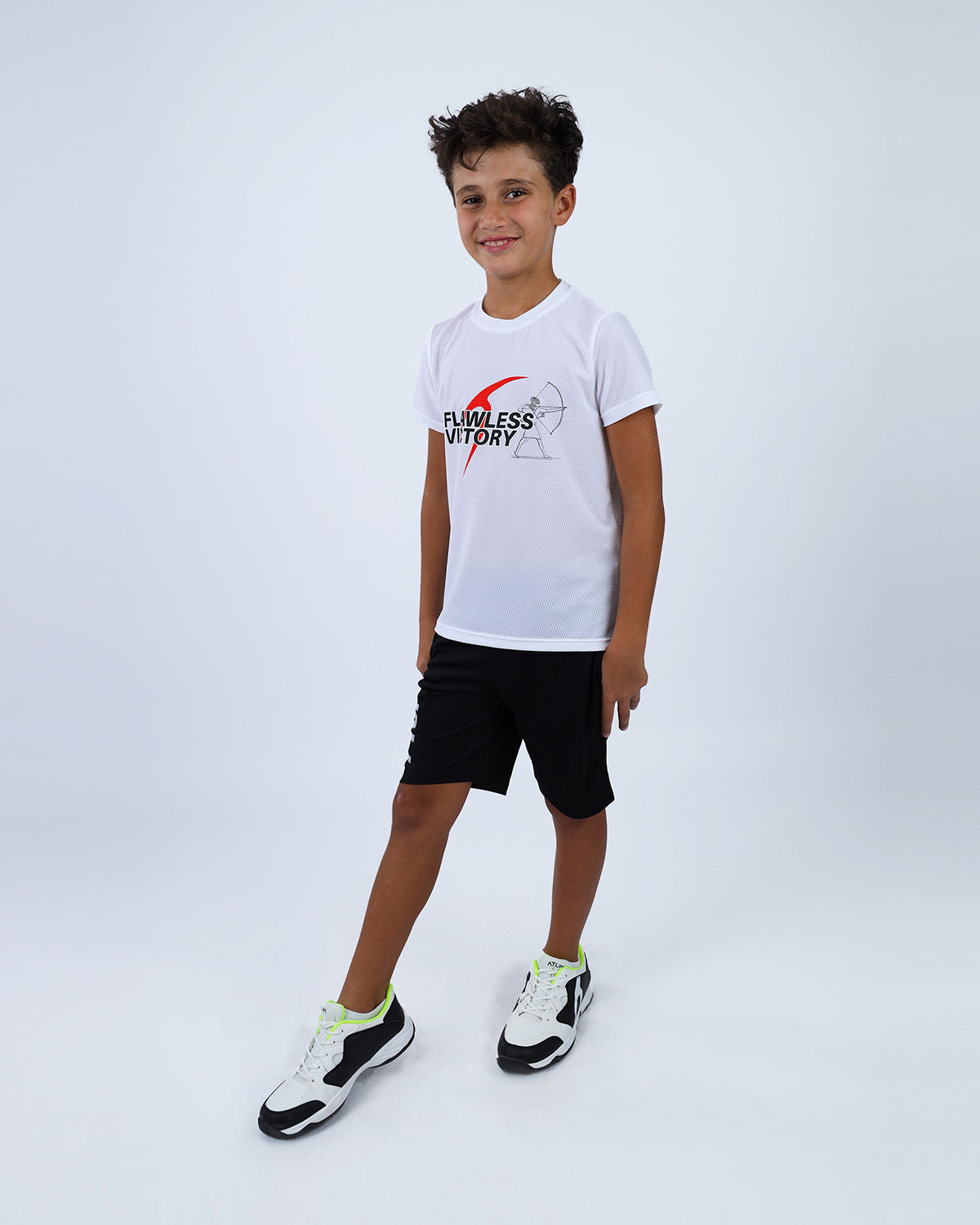 Knight Victory Sports White T-Shirt-Atum -52116819