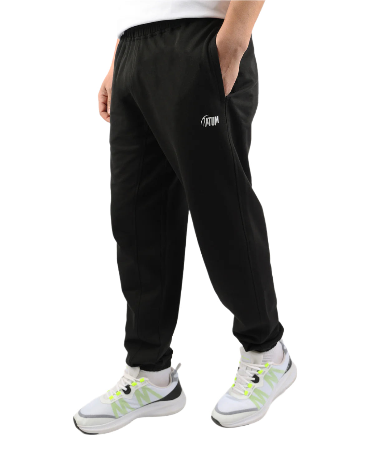 Active Comfort Men's Black Sweatpants-Atum -75449317