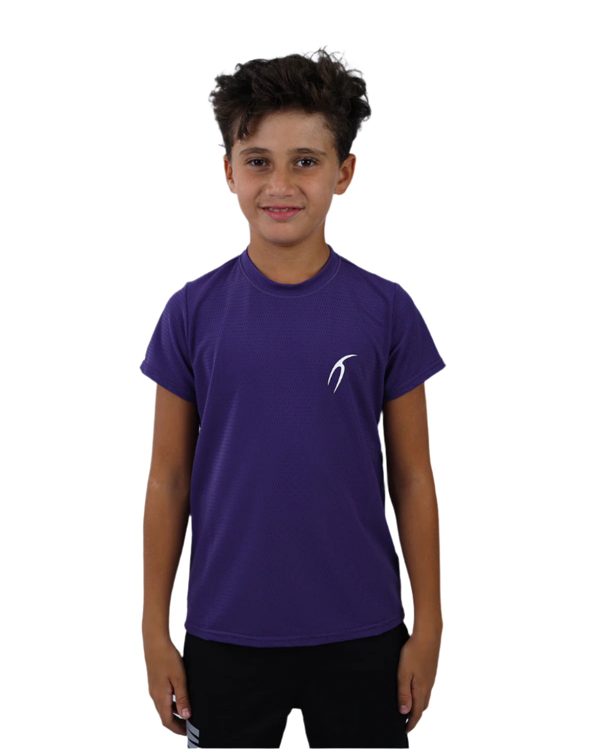 Crew Neck Short Sleeve Breathable Top-Atum -33734704