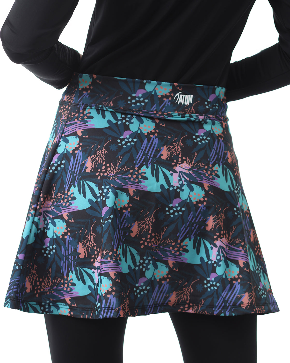 Tropical Night Indigo Skirt-Atum -1003570