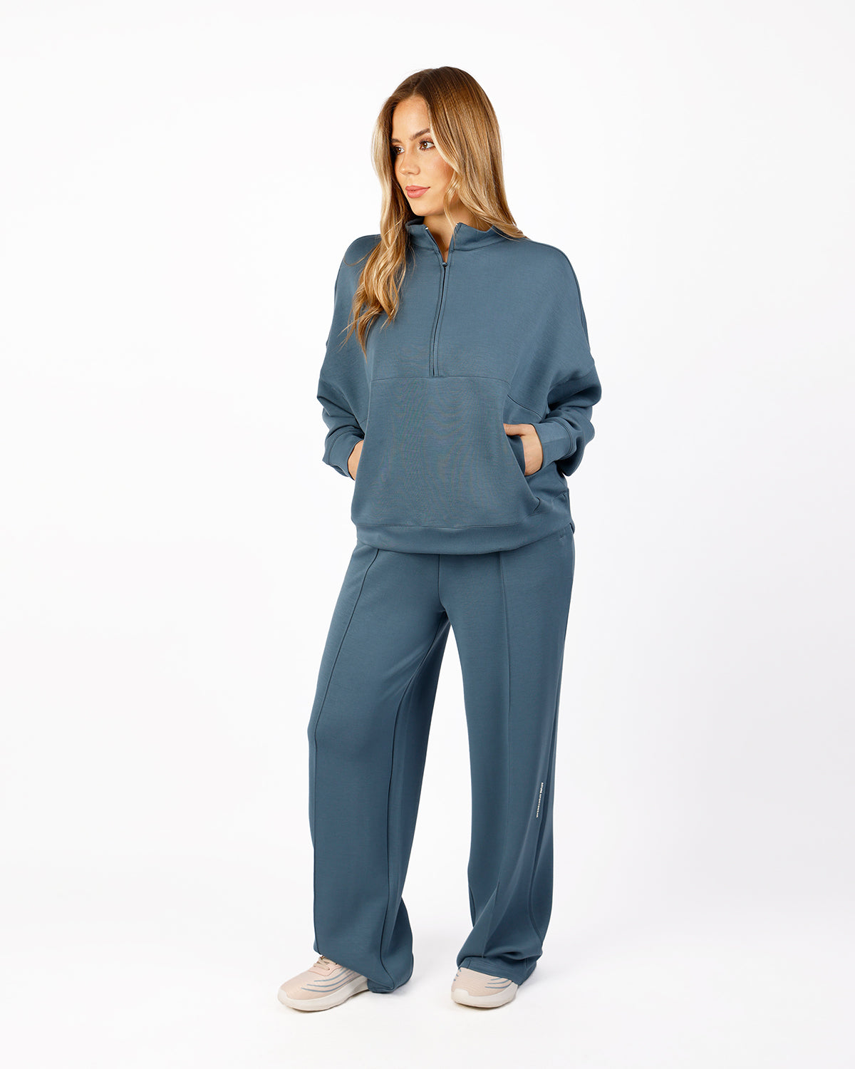 HalfZip Women's Blue Tracksuit-Atum -92929245
