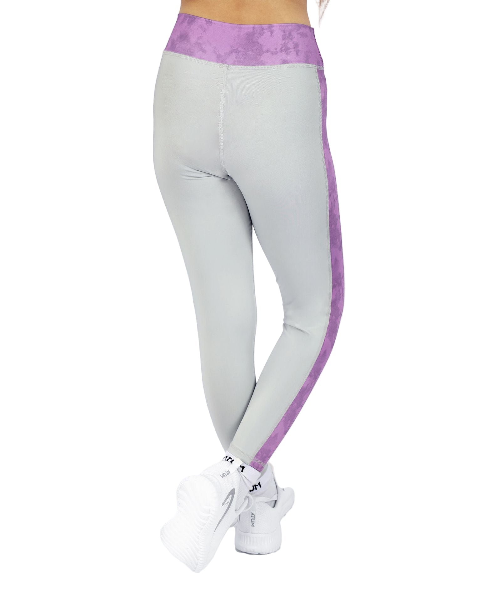 Girl's Marble Gray Leggings-Atum -61604895