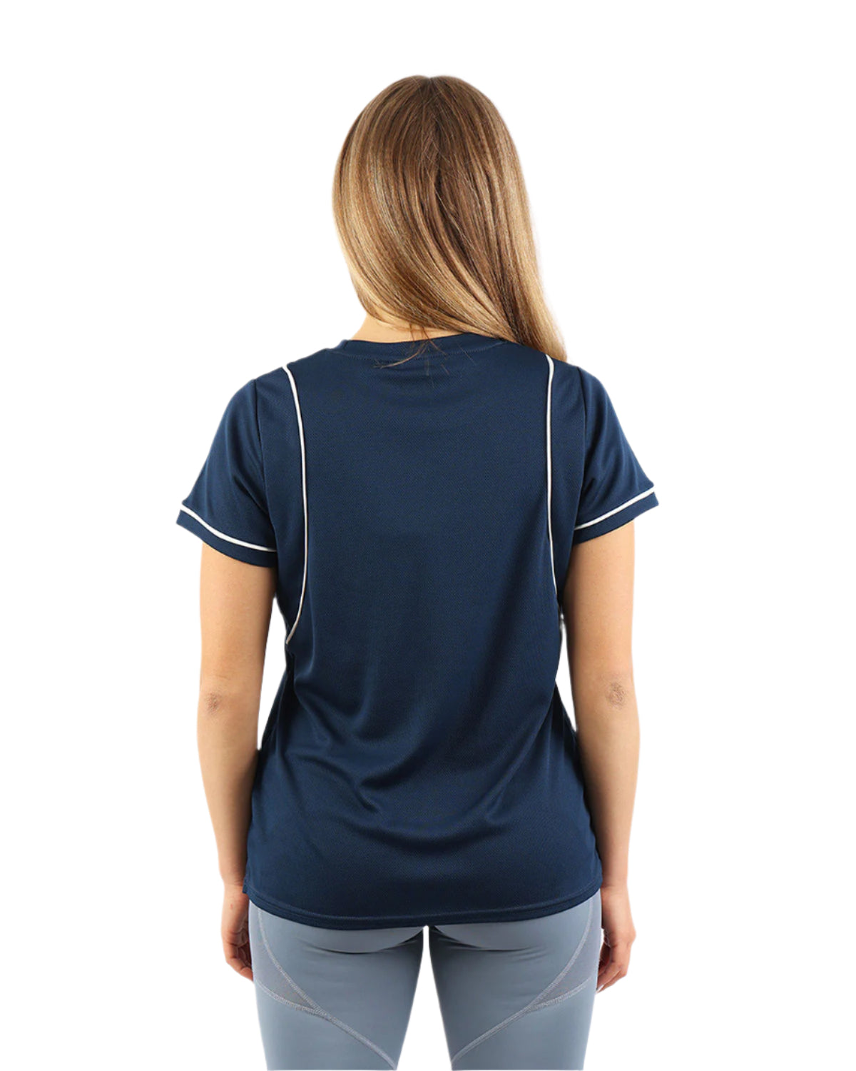 Ultra-Soft Cropped Blue T-Shirt-Atum -55757252
