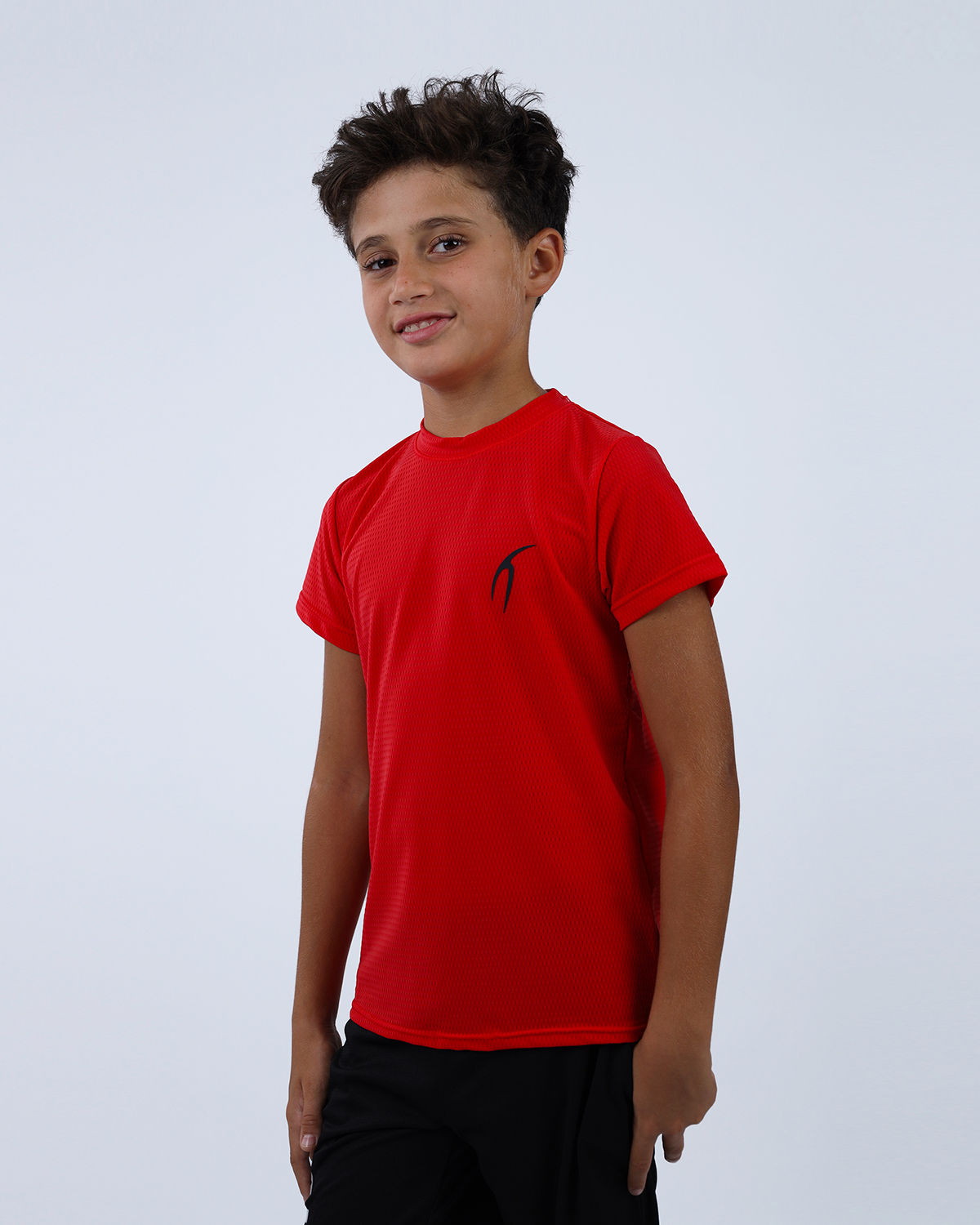 Crew Neck Short Sleeve Breathable Top-Atum -57350801