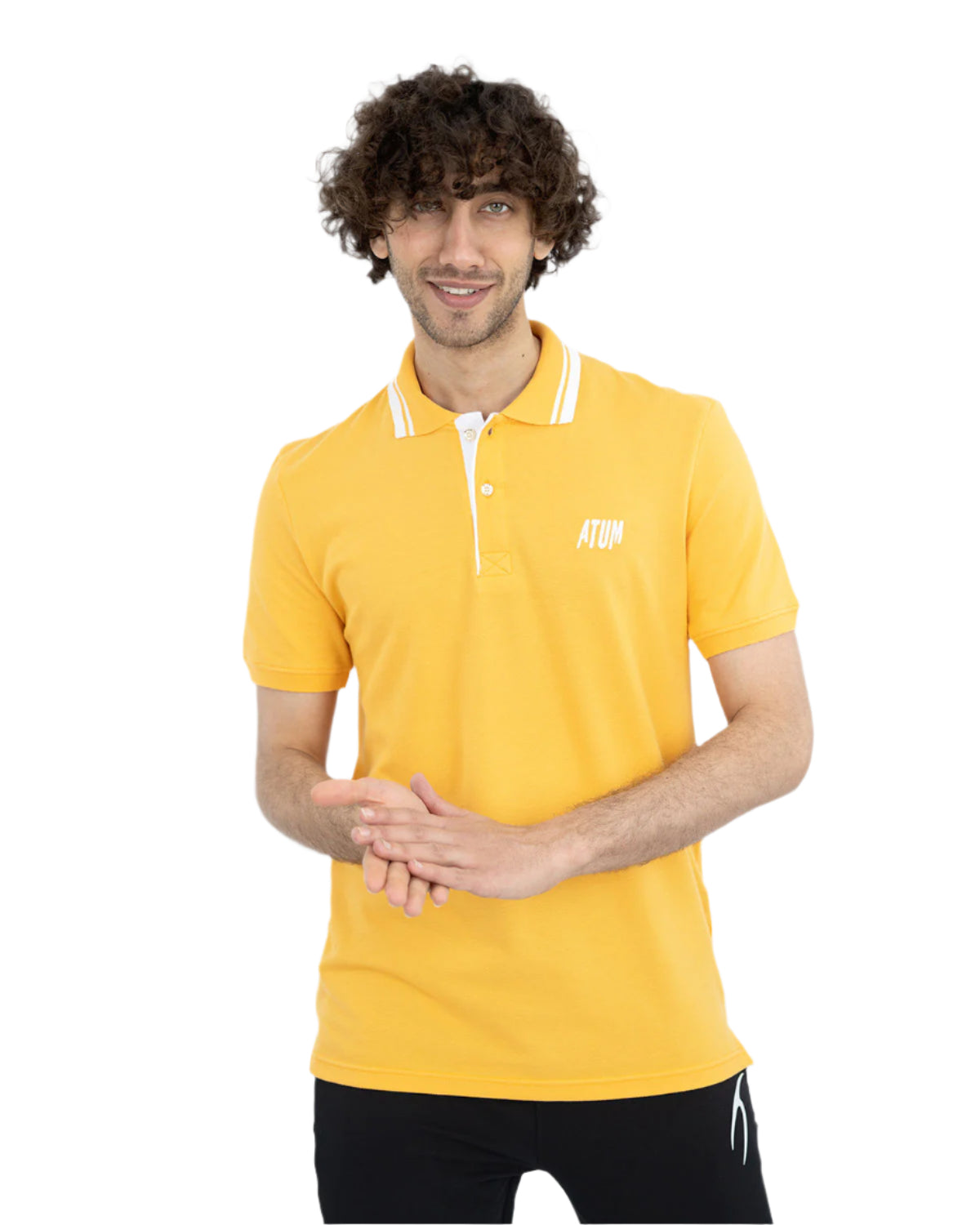Splash Men's Gold Polo Shirt-Atum -81459935