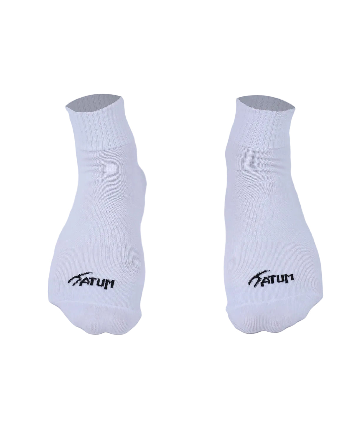 Unisex White Half Socks-Atum -25468079