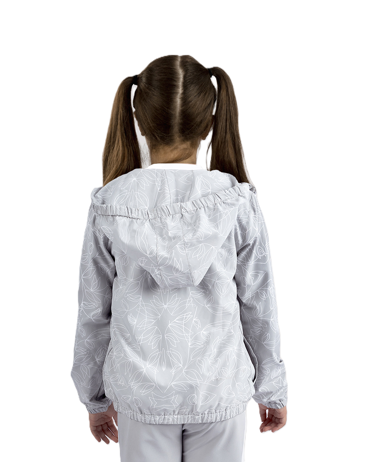 Colorful Girl's Gray Jacket-Atum -68915152