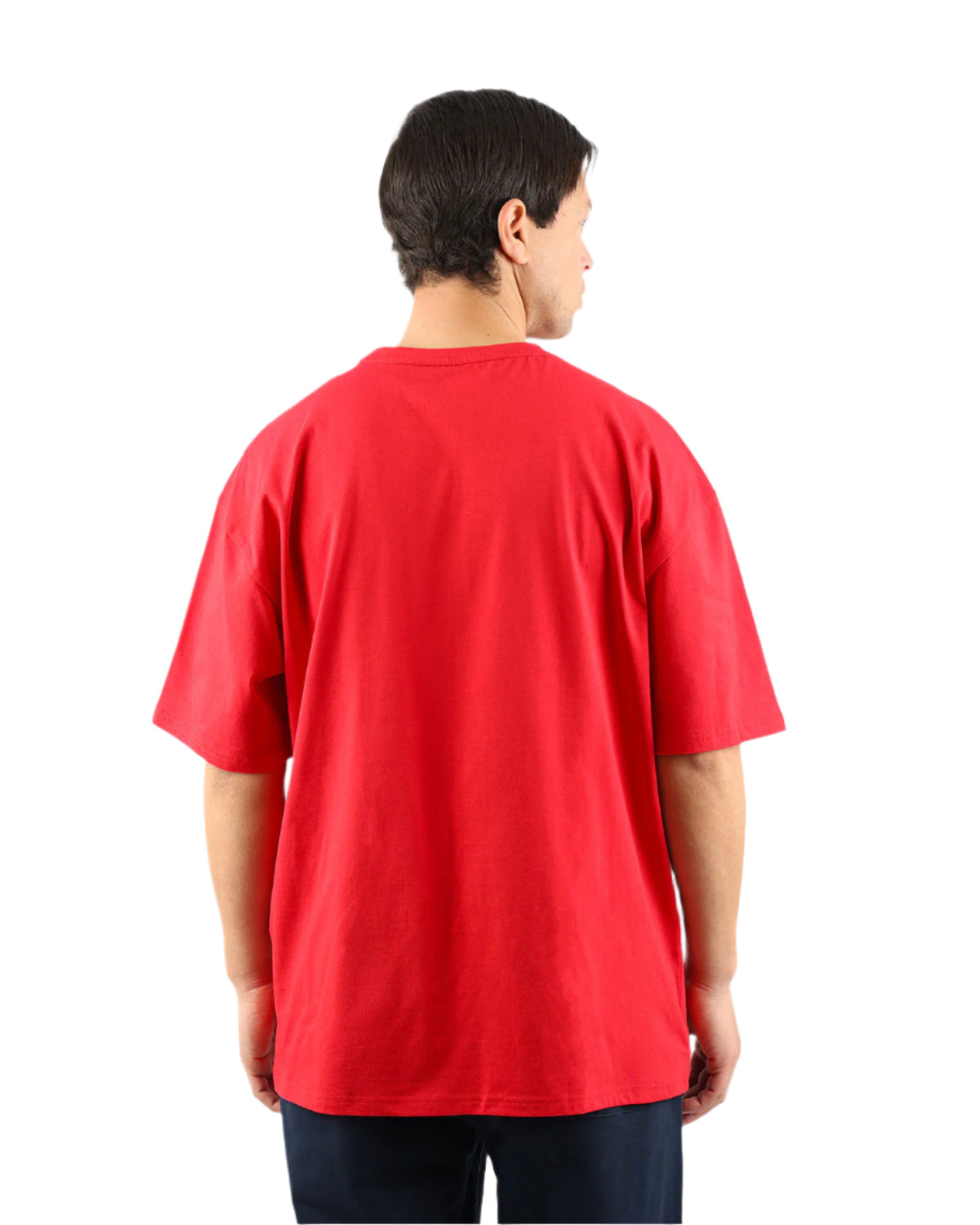 OverSized Basic Men's Red T-Shirt-Atum -27129451