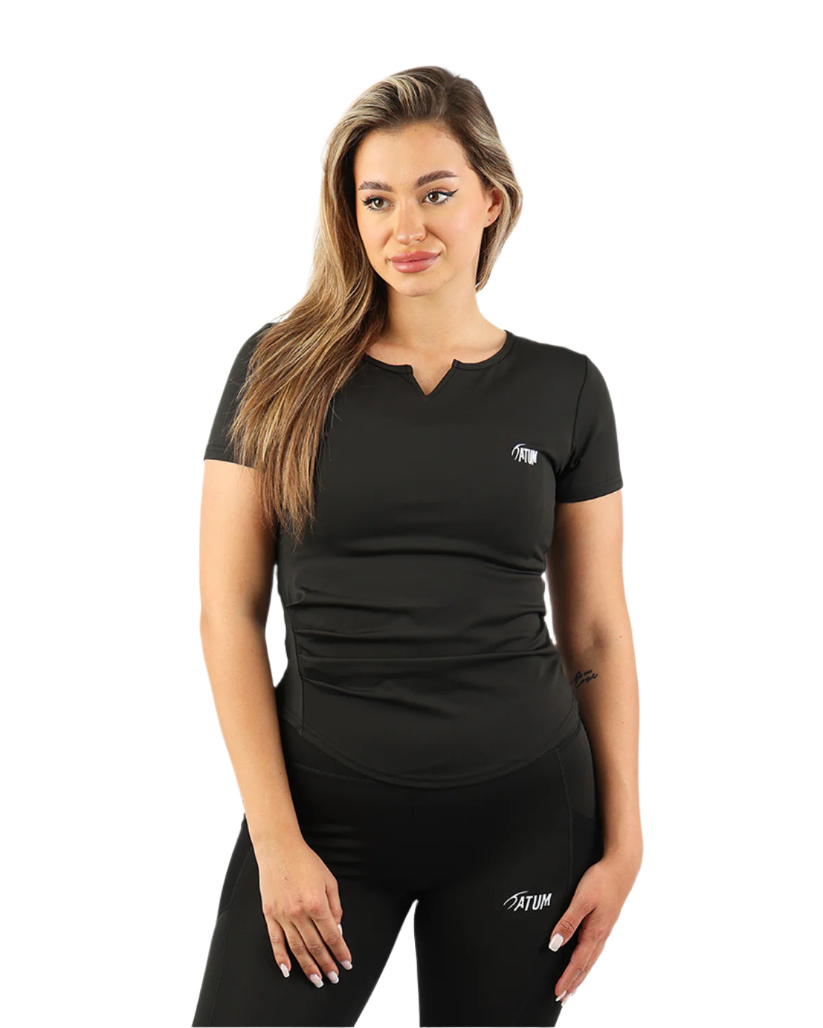 Aeroflex Women's Black T-Shirt-Atum -70706958