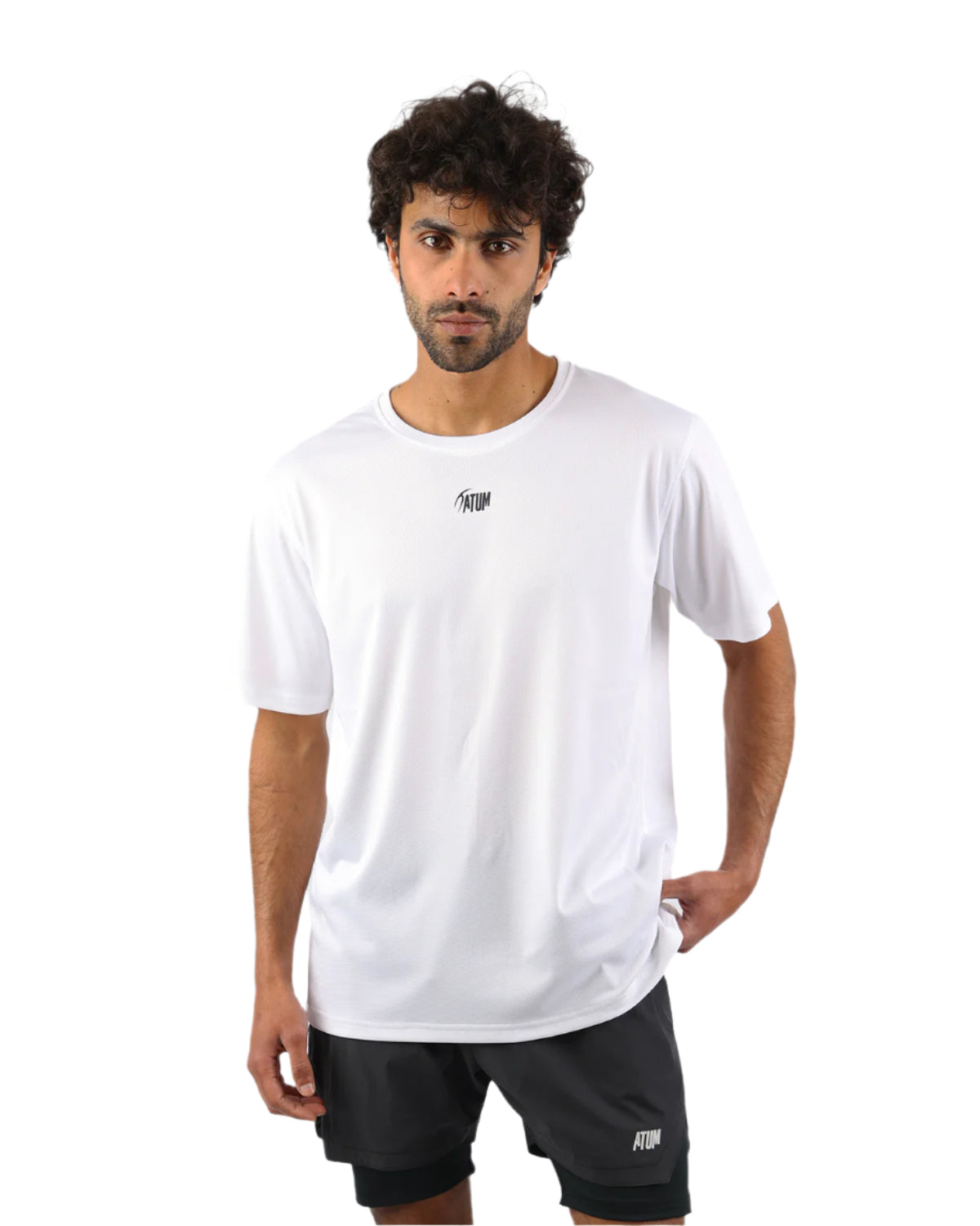 Prime Fit Men's White T-Shirt-Atum -34392577