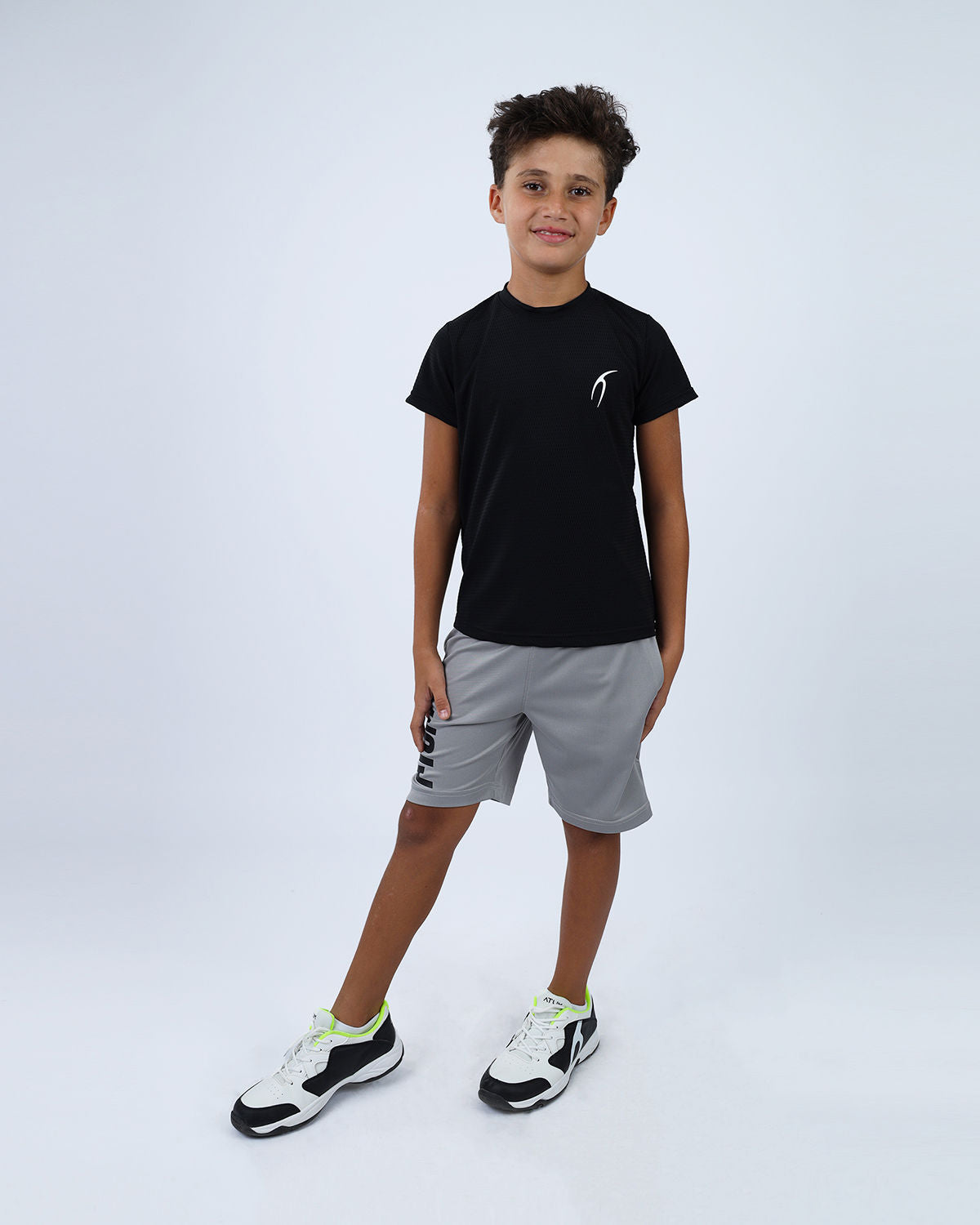 Crew Neck Short Sleeve Breathable Top-Atum -74809565