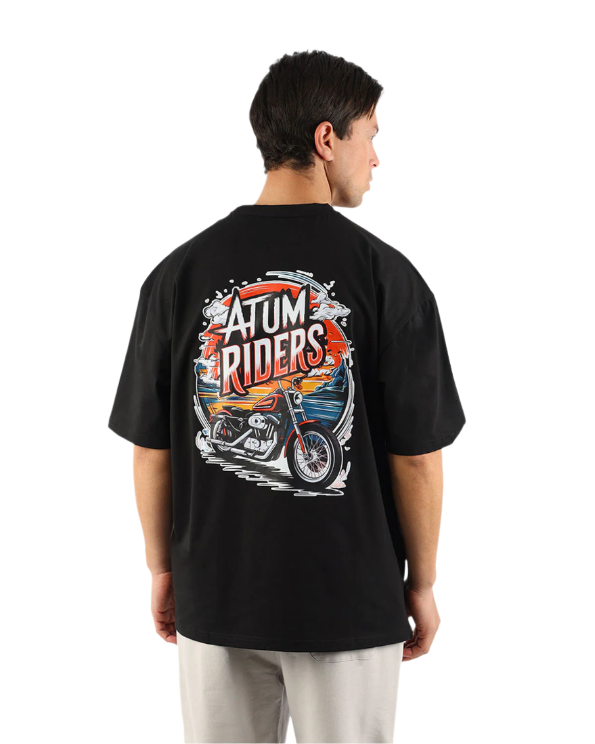 Highway Riders Black T-Shirt-Atum -48322801