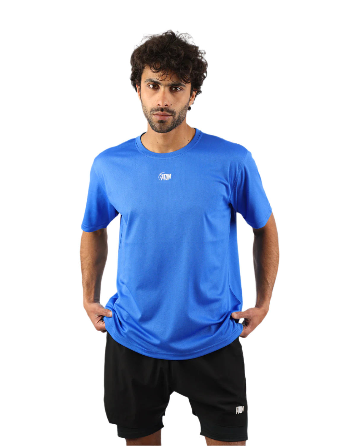 Prime Fit Men's Blue T-Shirt-Atum -38595322