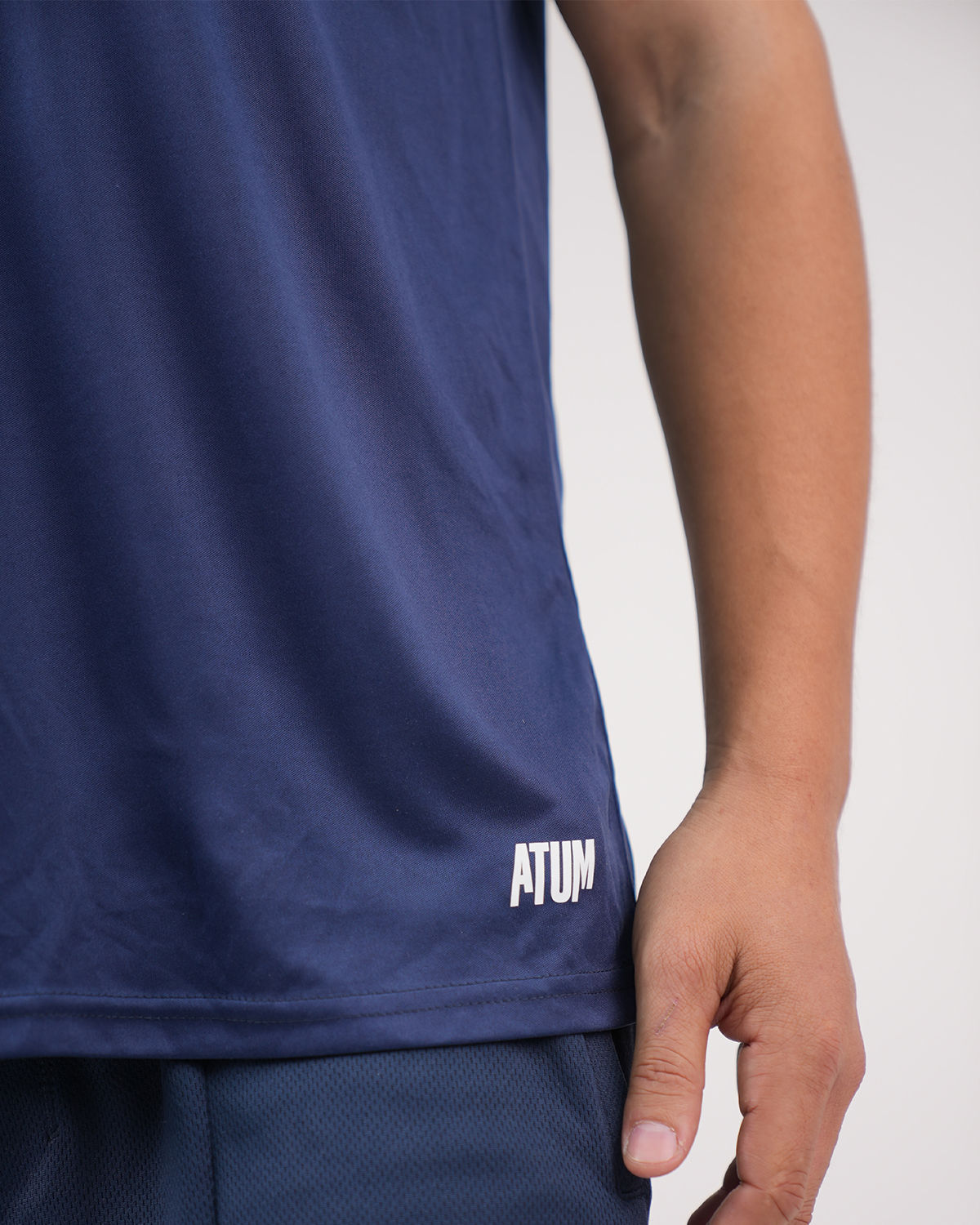 Hi-Dri Cut-Off Navy Tank Top-Atum -59689029