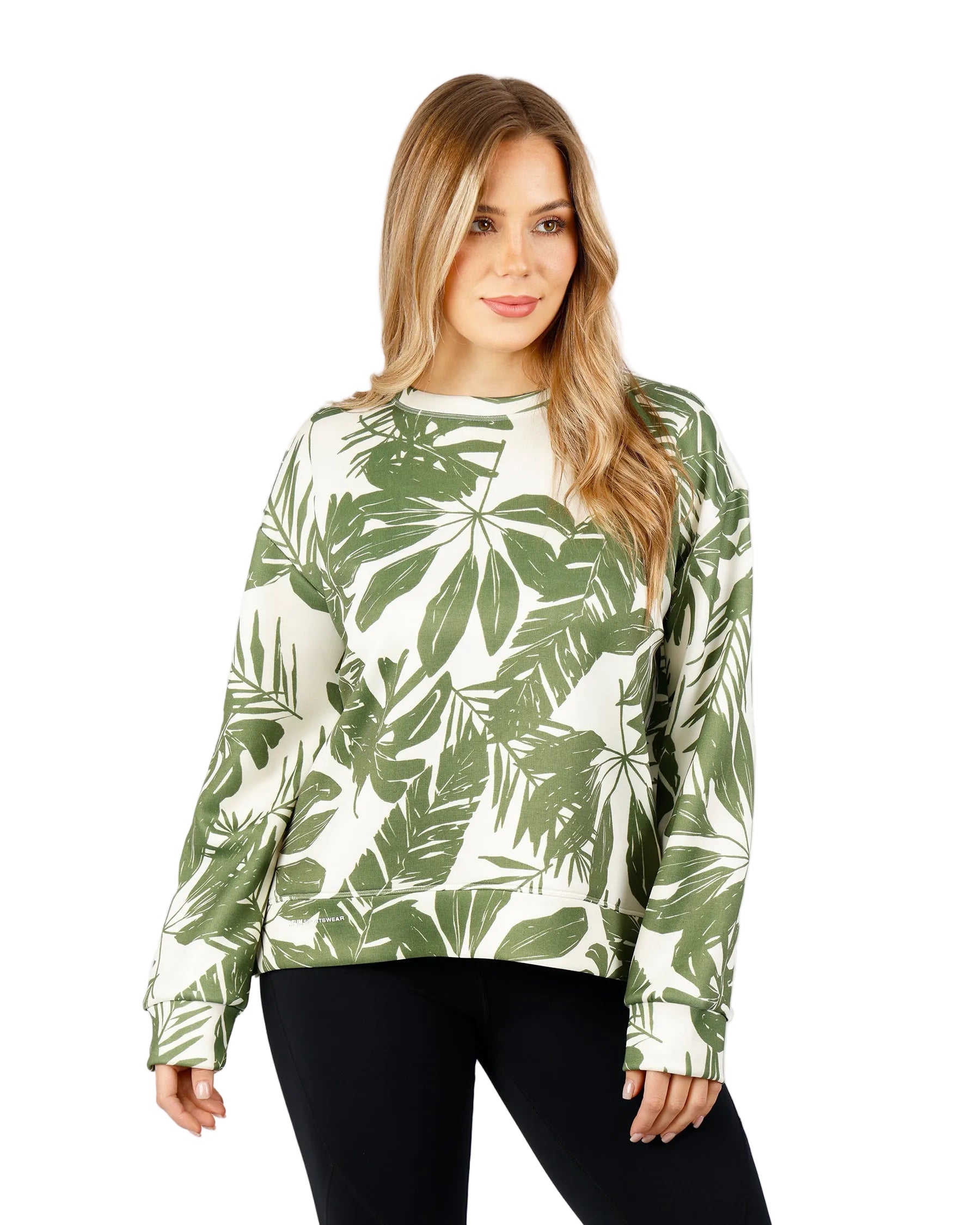 Modern Flora Green Top