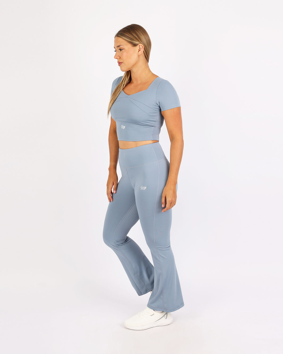 Serenity Sculpt Blue Crop Top-Atum -20831510