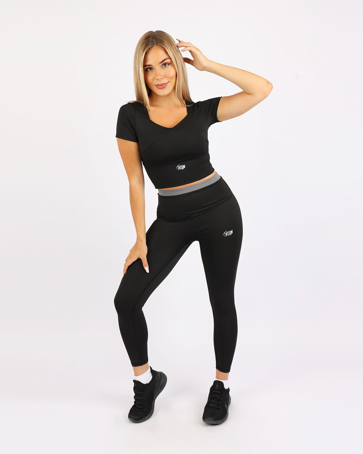 Serenity Sculpt Black Crop Top-Atum -54395330