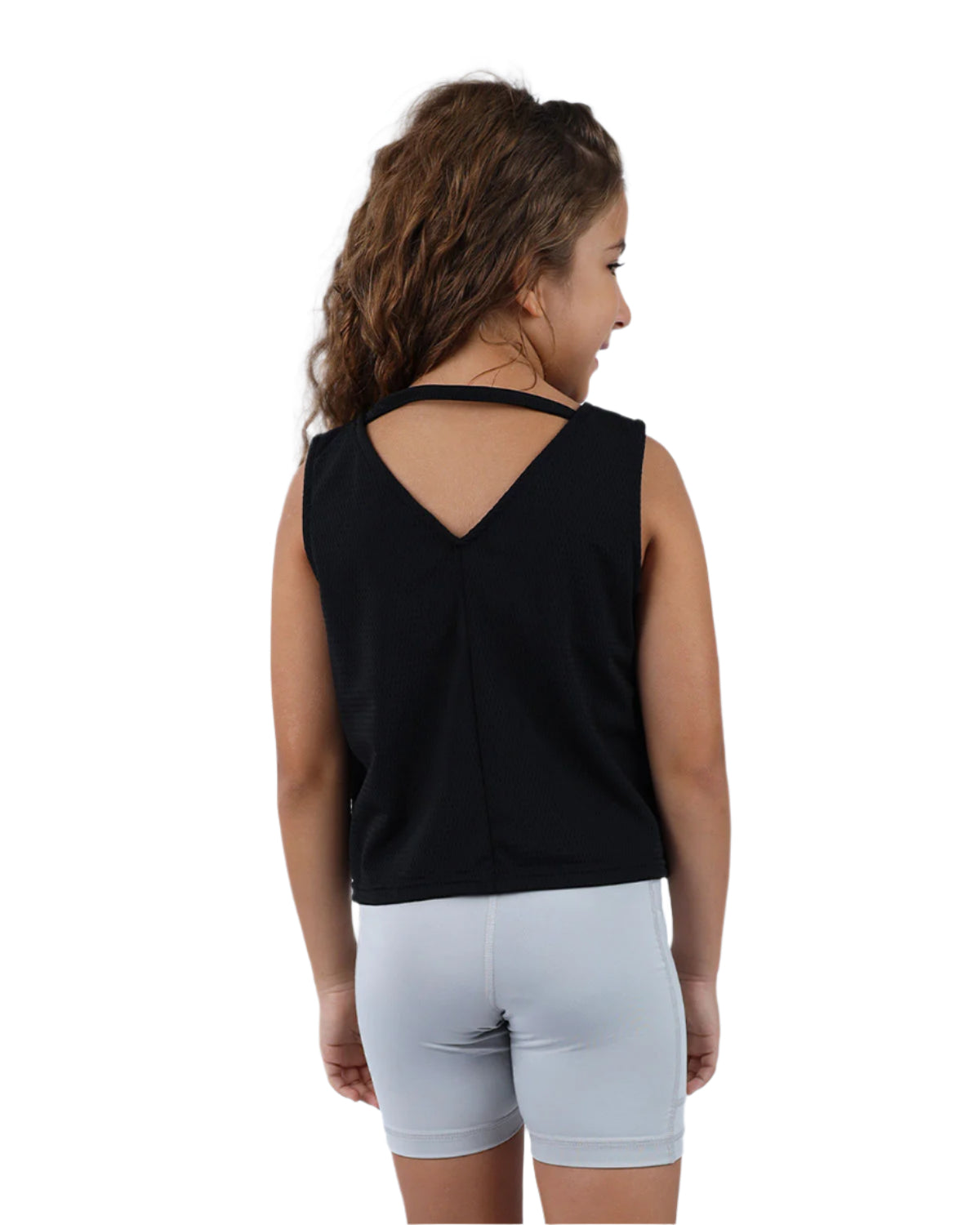 Ultra Sleeveless Cropped Black T-Shirt-Atum -32902824