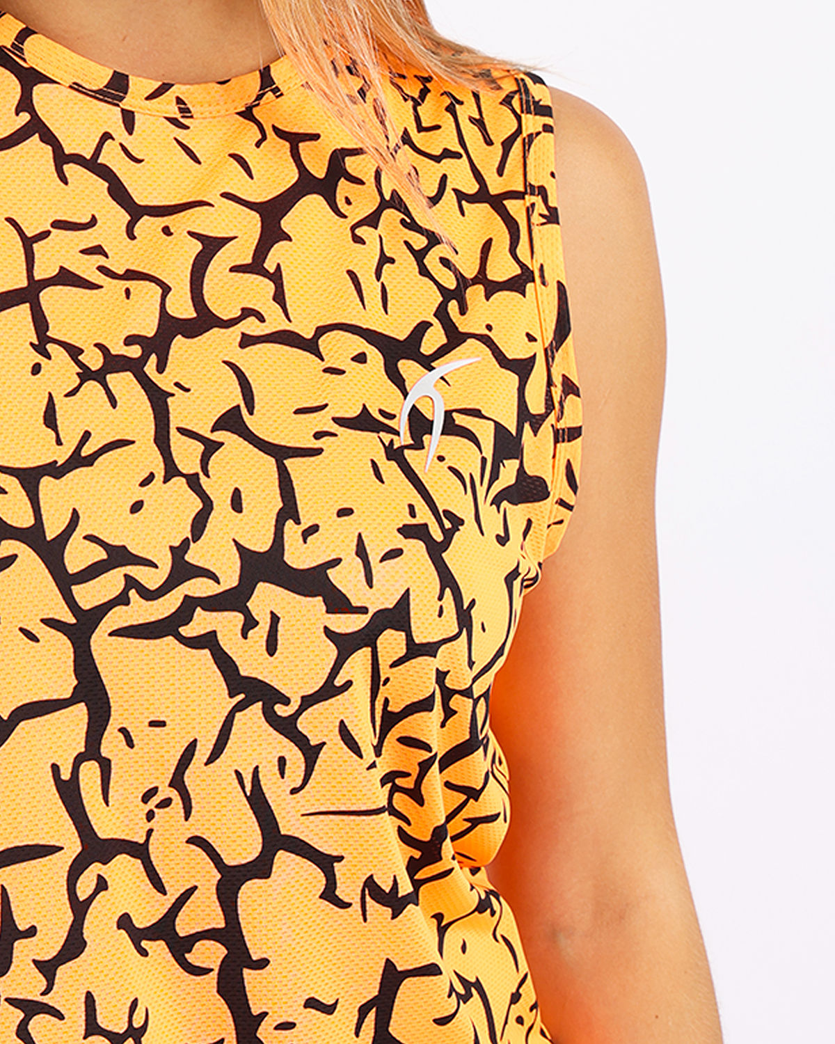 Hyper Sleeveless Orange Tank Top-Atum -61599649