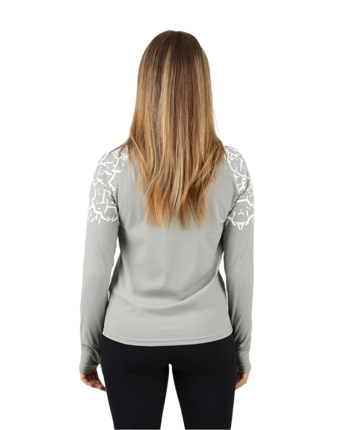 Graphic Long-Sleeve Gray T-Shirt-Atum -34746173