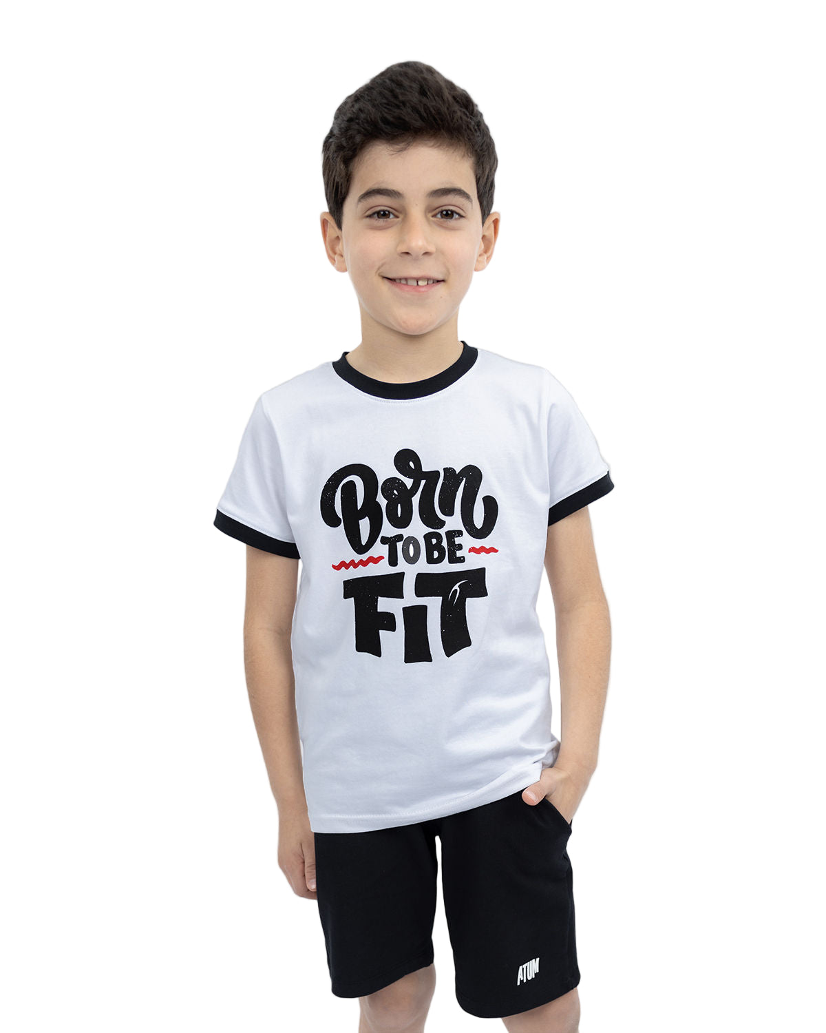 Be Fit Crew-Neck White T-Shirt-Atum -39781357